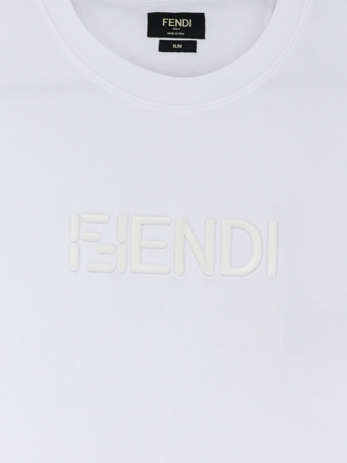 Fendi Slim Fit cotton t - shirt