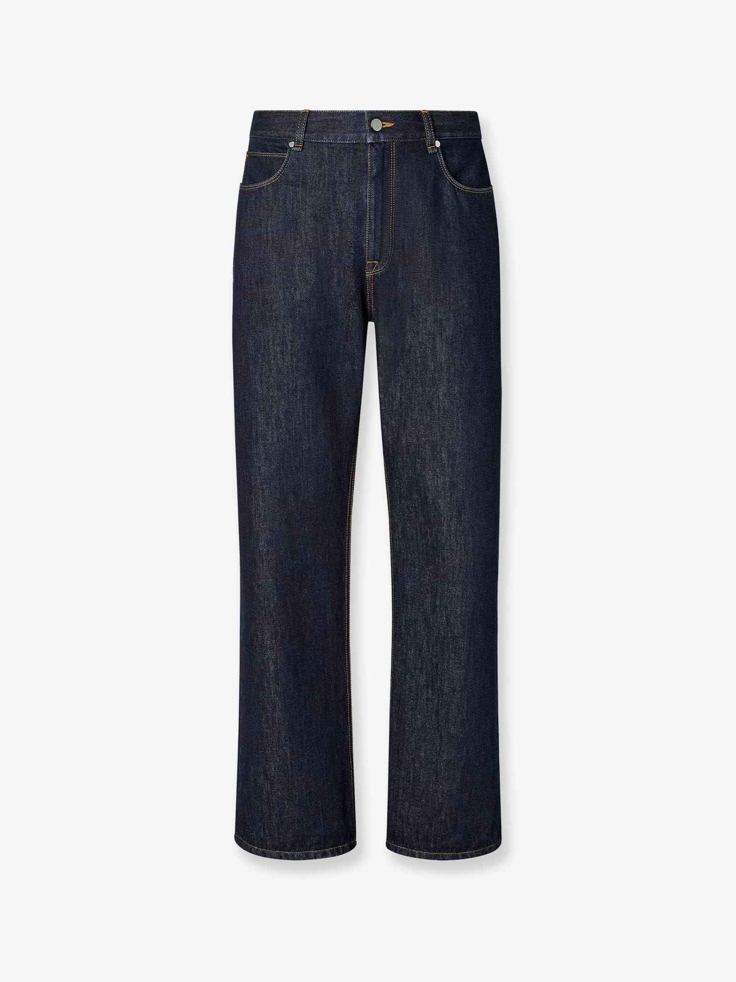 Fendi Denim Regular Blu Washed Jeans