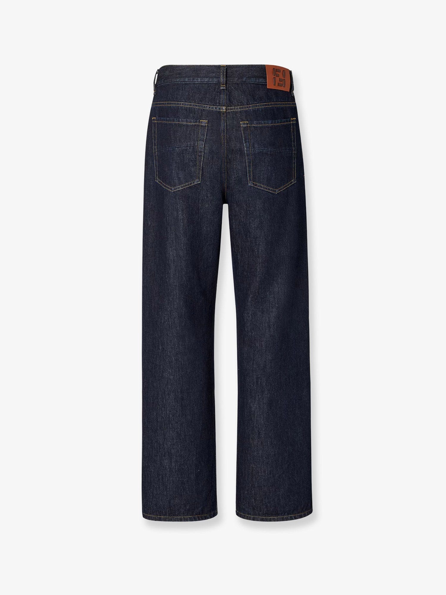 Fendi Denim Regular Blu Washed Jeans