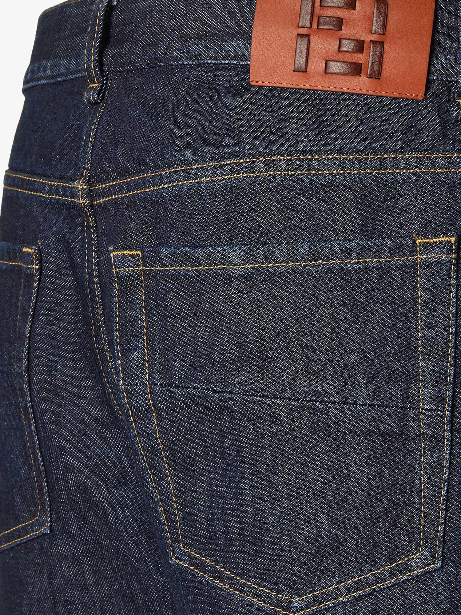 Fendi Denim Regular Blu Washed Jeans