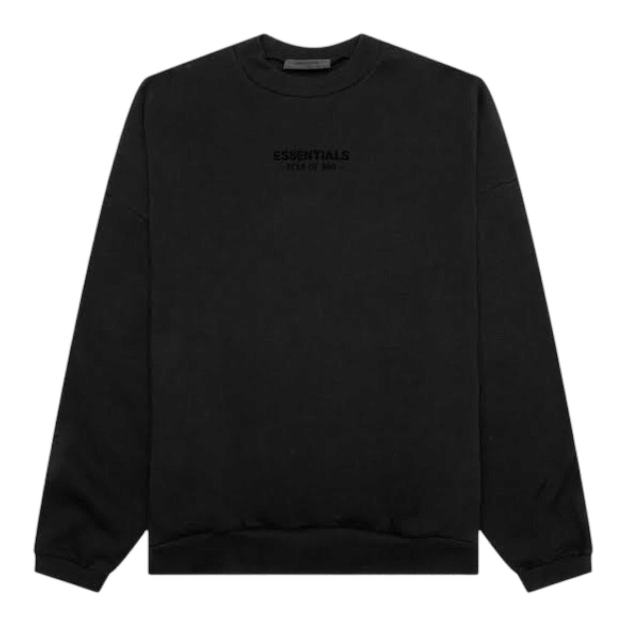 Fear of God ESSENTIALS Crewneck - Jet Black (FW23)