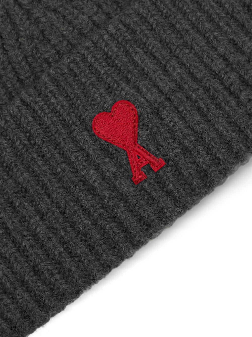 AMI Paris Beanie — Charcoal Grey