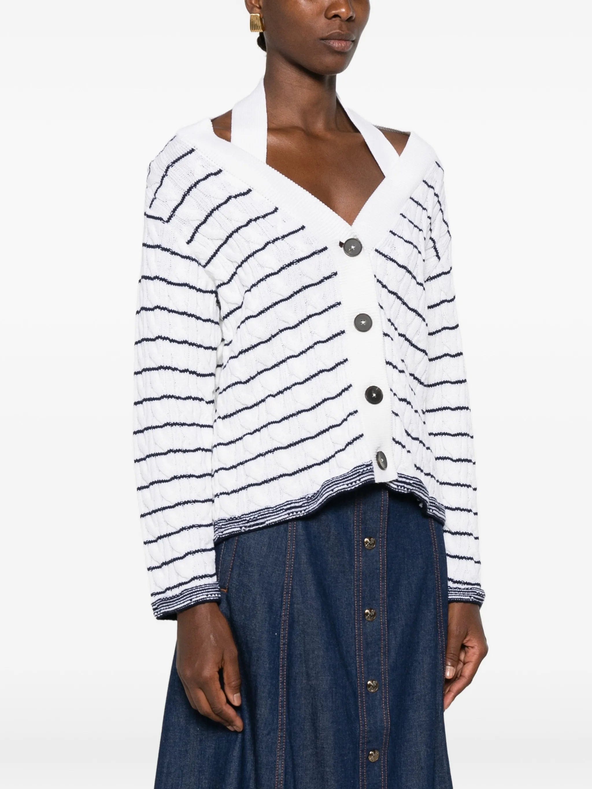 Alexander McQueen striped cardigan