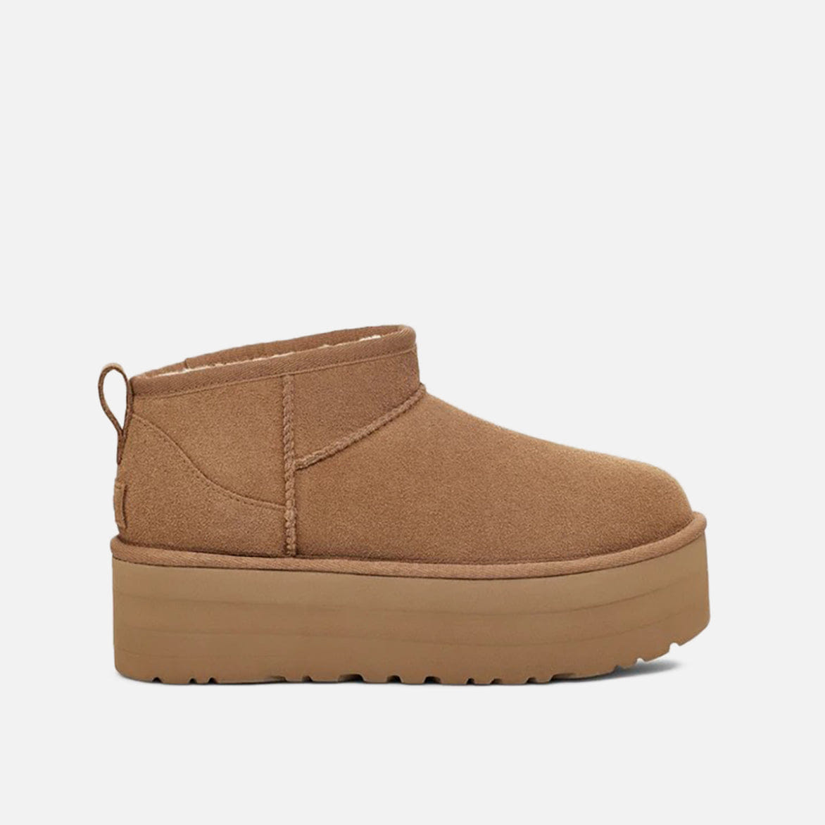 UGG WMNS CLASSIC ULTRA MINI PLATFORM - CHESTNUT