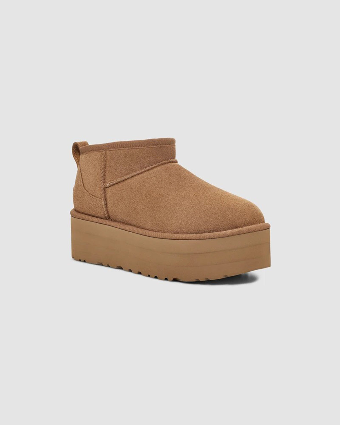 UGG WMNS CLASSIC ULTRA MINI PLATFORM - CHESTNUT