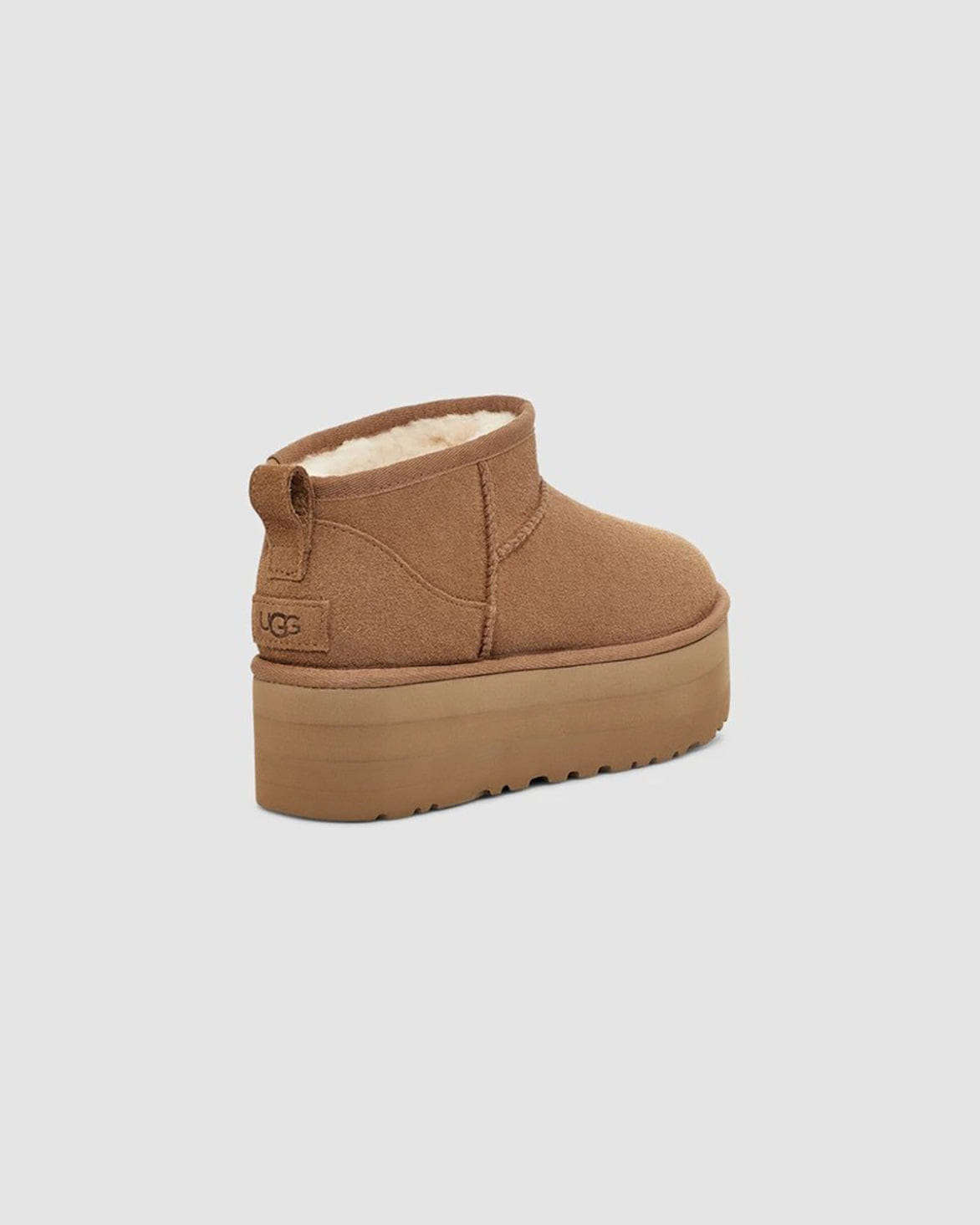 UGG WMNS CLASSIC ULTRA MINI PLATFORM - CHESTNUT