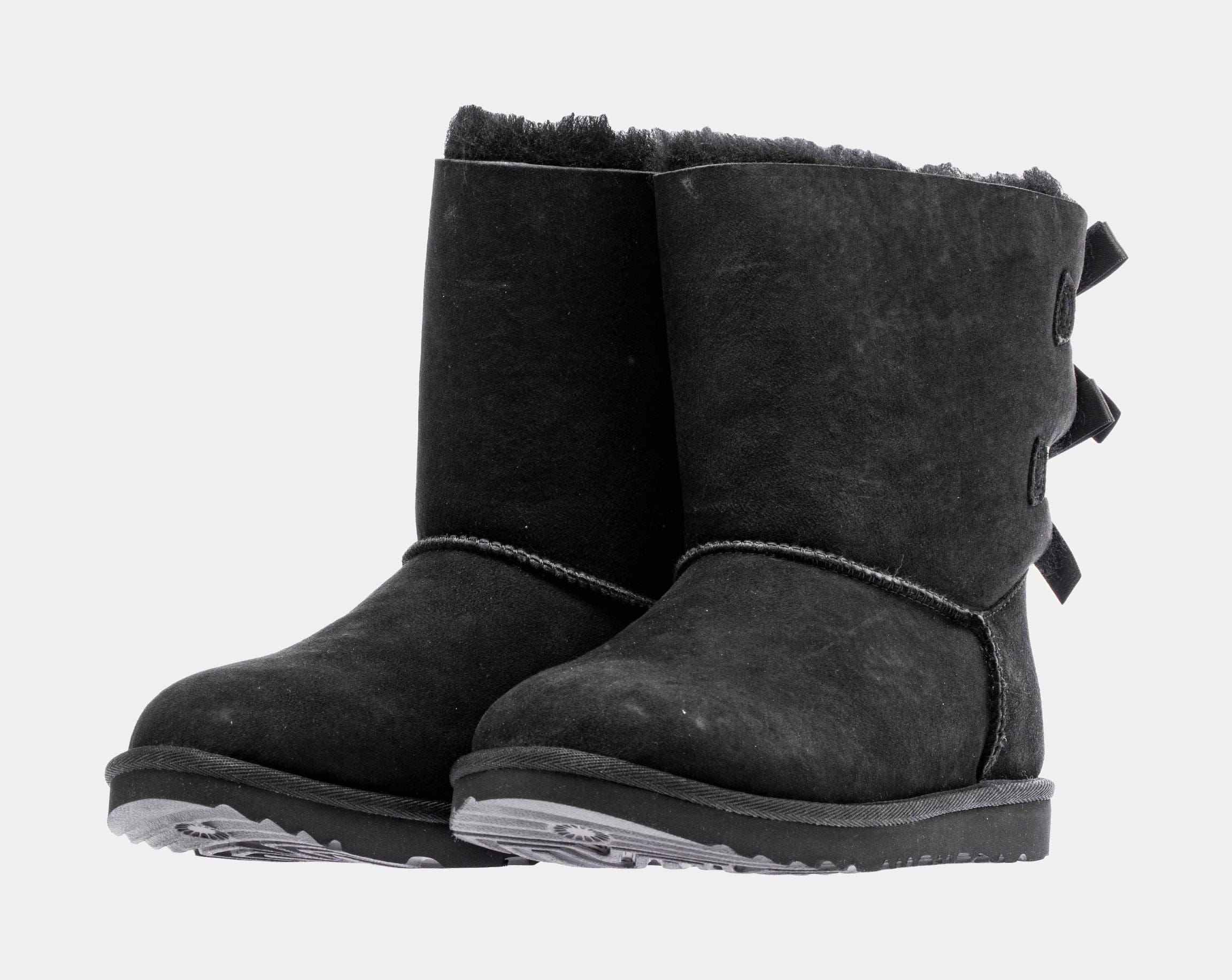 UGG Classic Bailey Bow 2 Grade School Boots (Black)