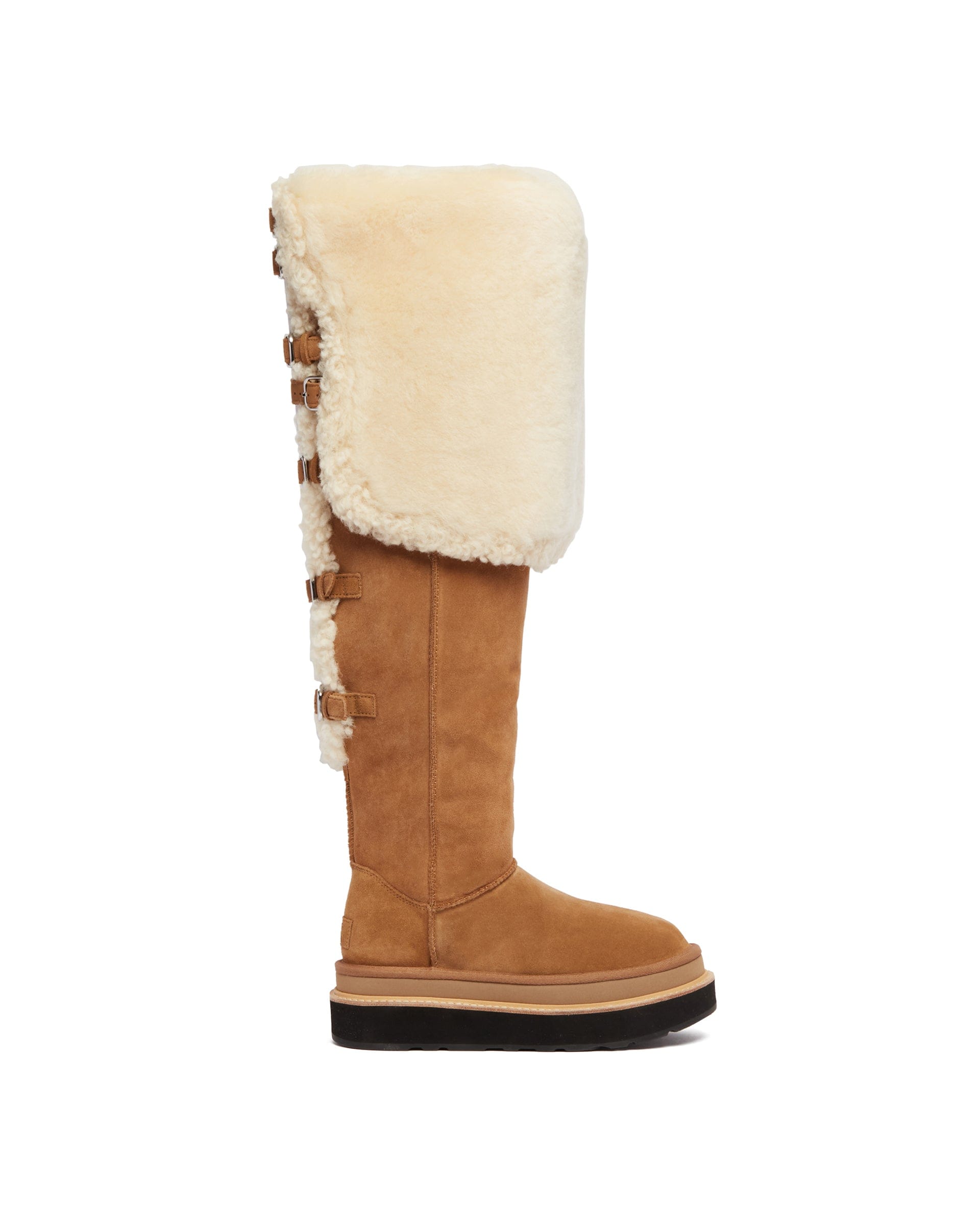 UGG x Sacai Stivali Thigh High Beige