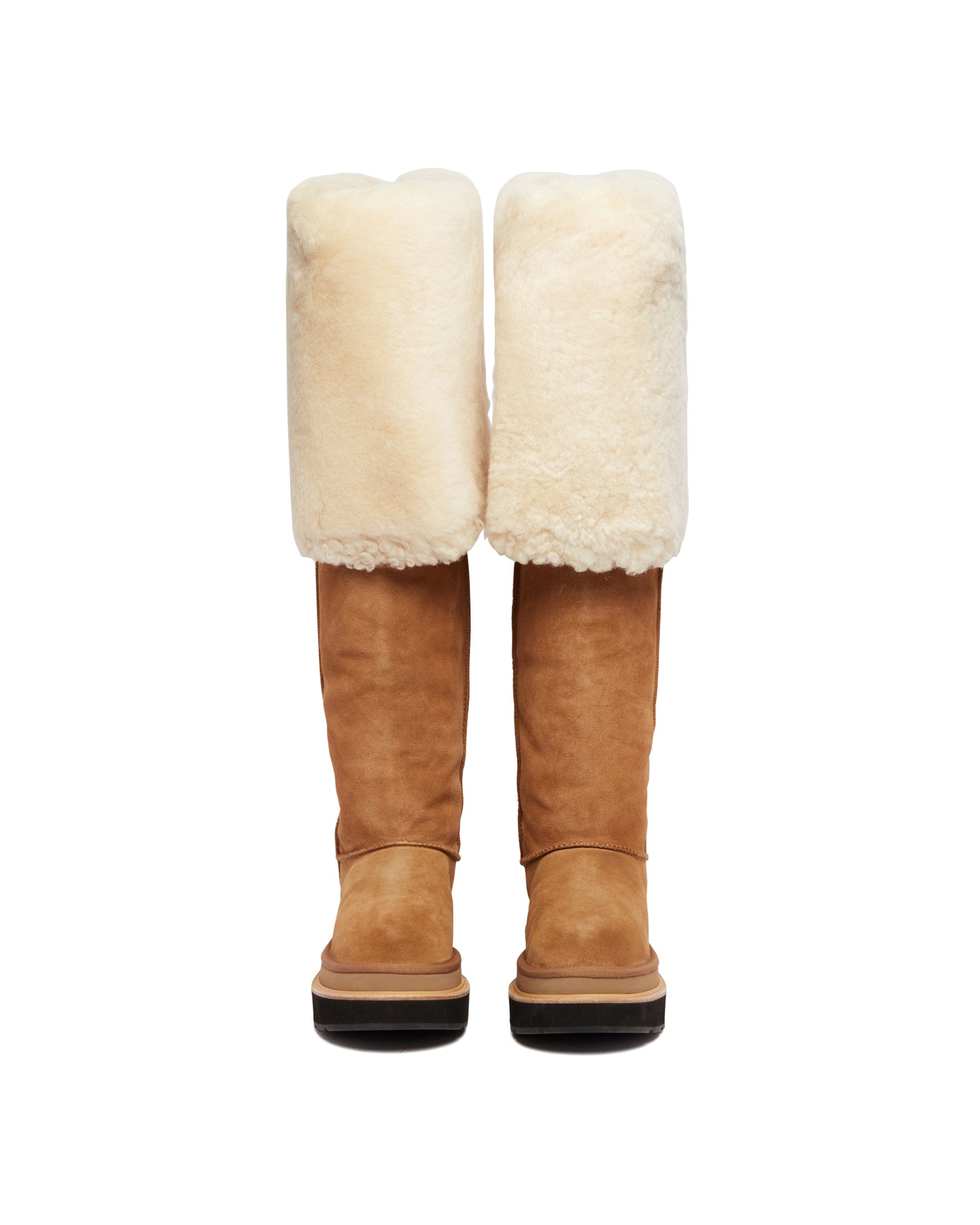 UGG x Sacai Stivali Thigh High Beige