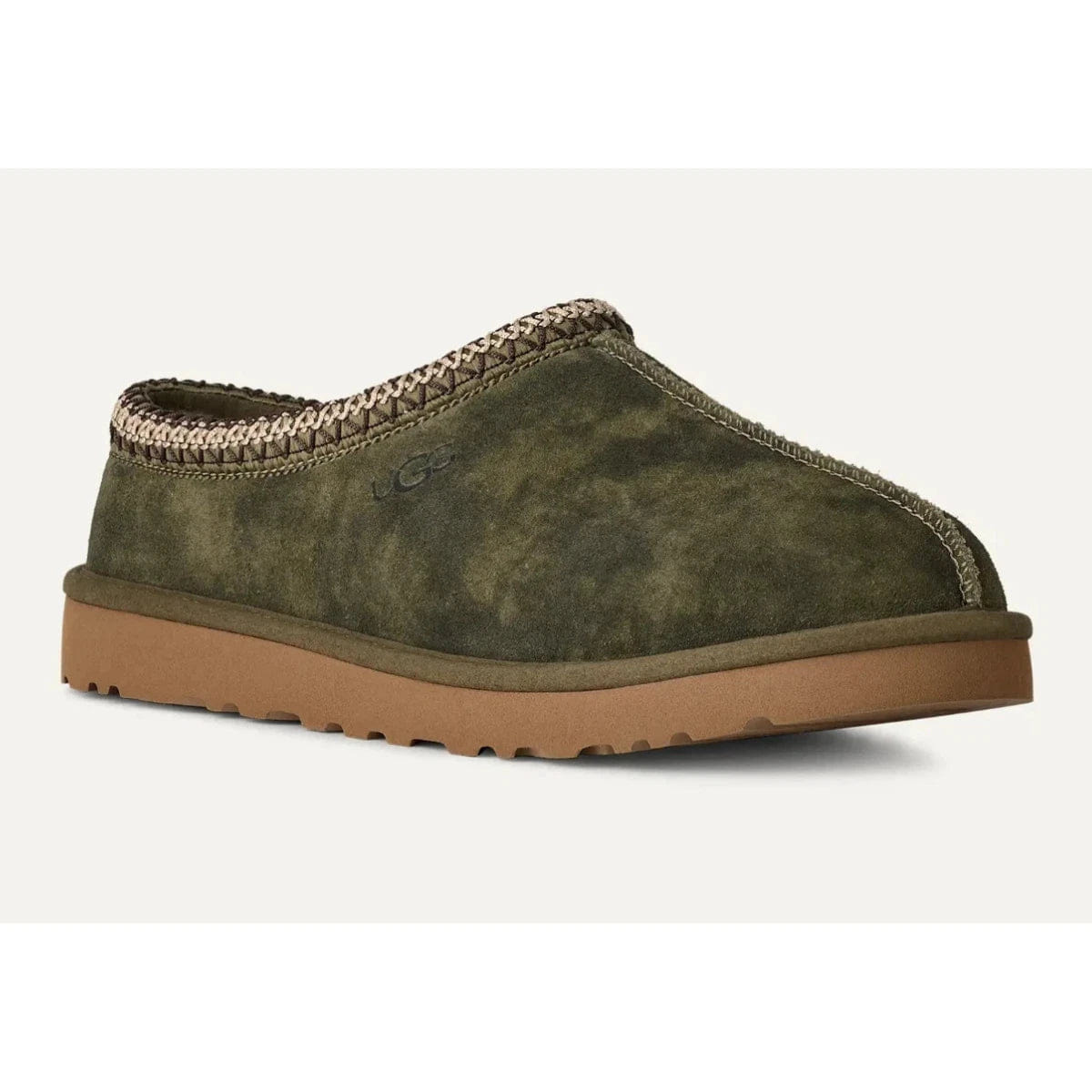 UGG Tasman Baxter 1173810 - BTOL Slippers Men 8D Olive Suede Slip On Clogs RHS8704
