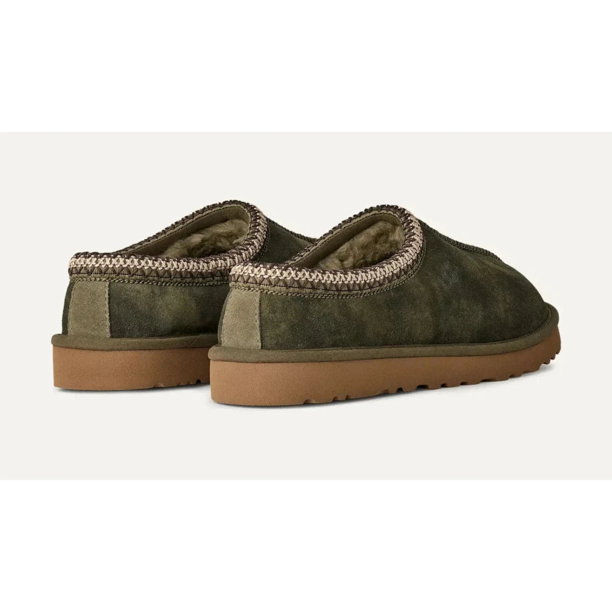UGG Tasman Baxter 1173810 - BTOL Slippers Men 8D Olive Suede Slip On Clogs RHS8704
