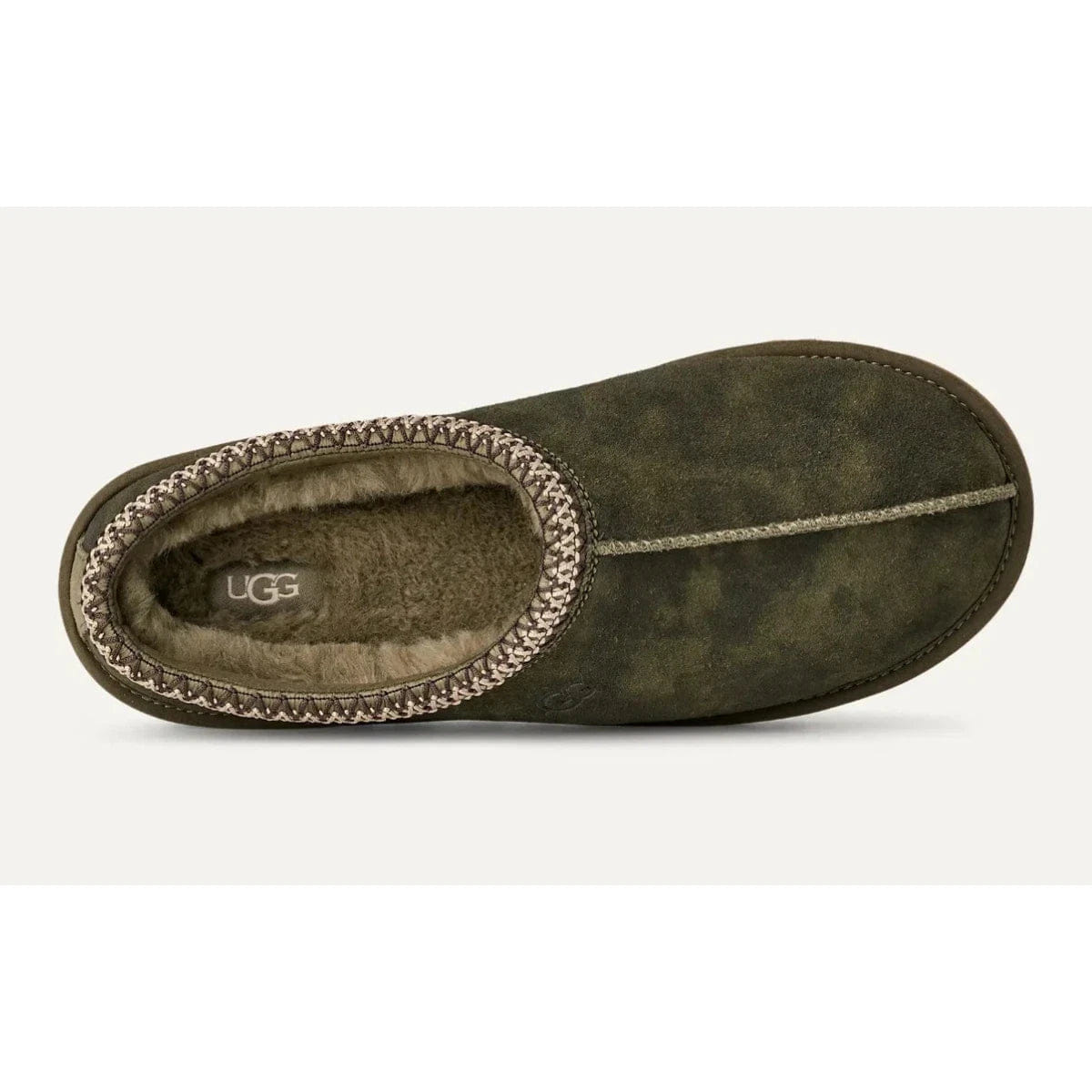 UGG Tasman Baxter 1173810 - BTOL Slippers Men 8D Olive Suede Slip On Clogs RHS8704