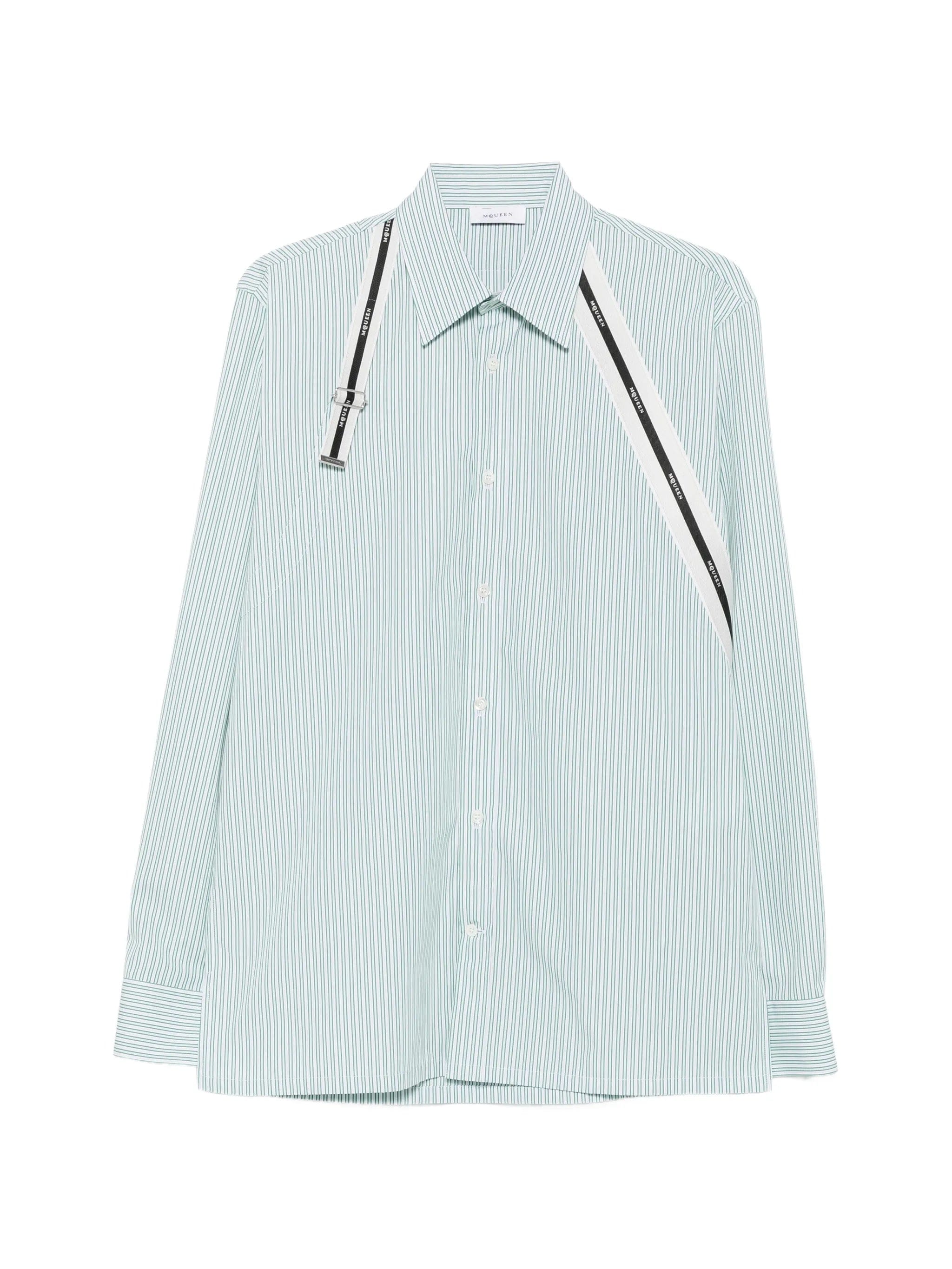 Alexander McQueen Harness striped shirt