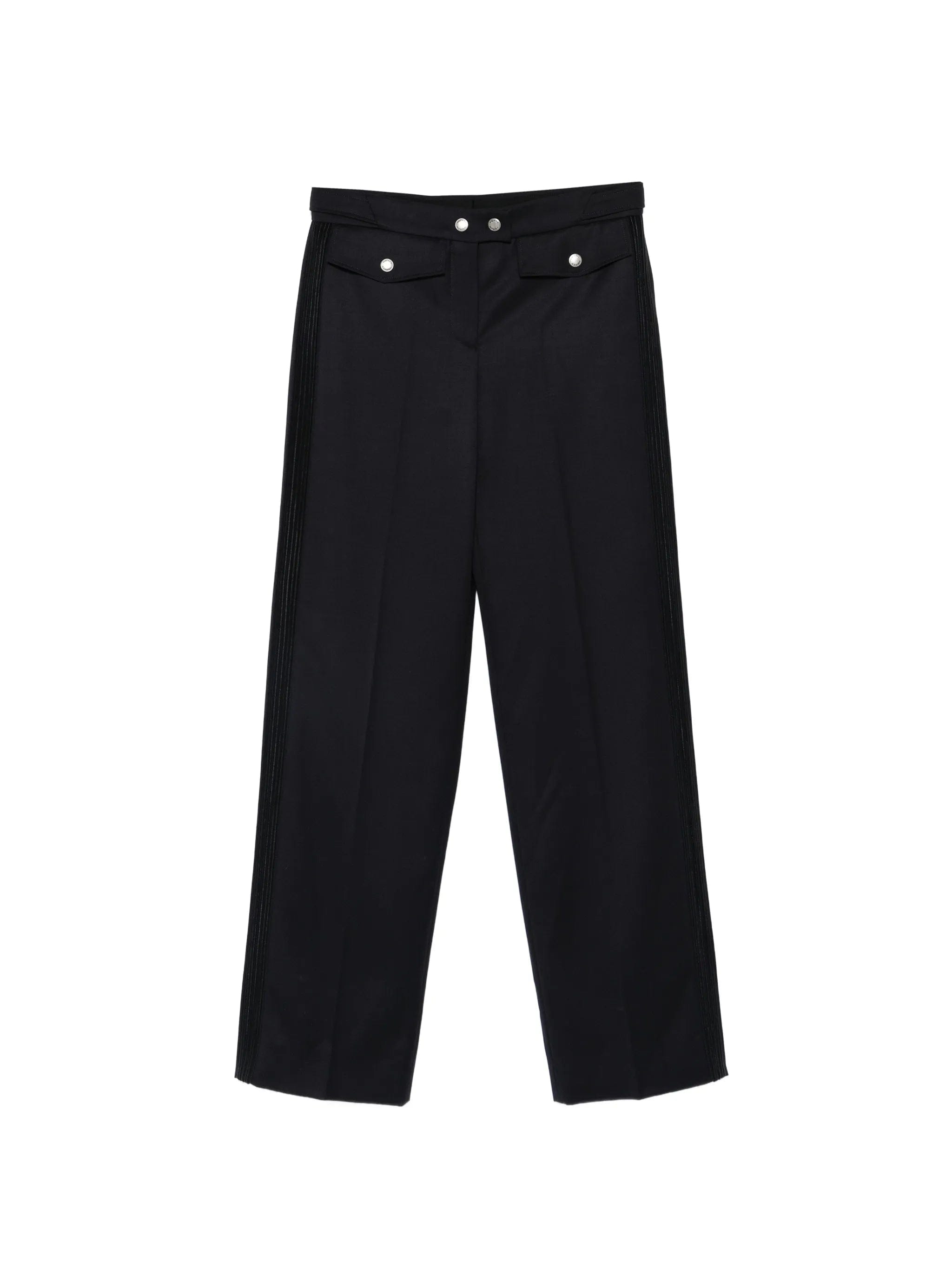 Alexander McQueen straight - leg buttoned trousers