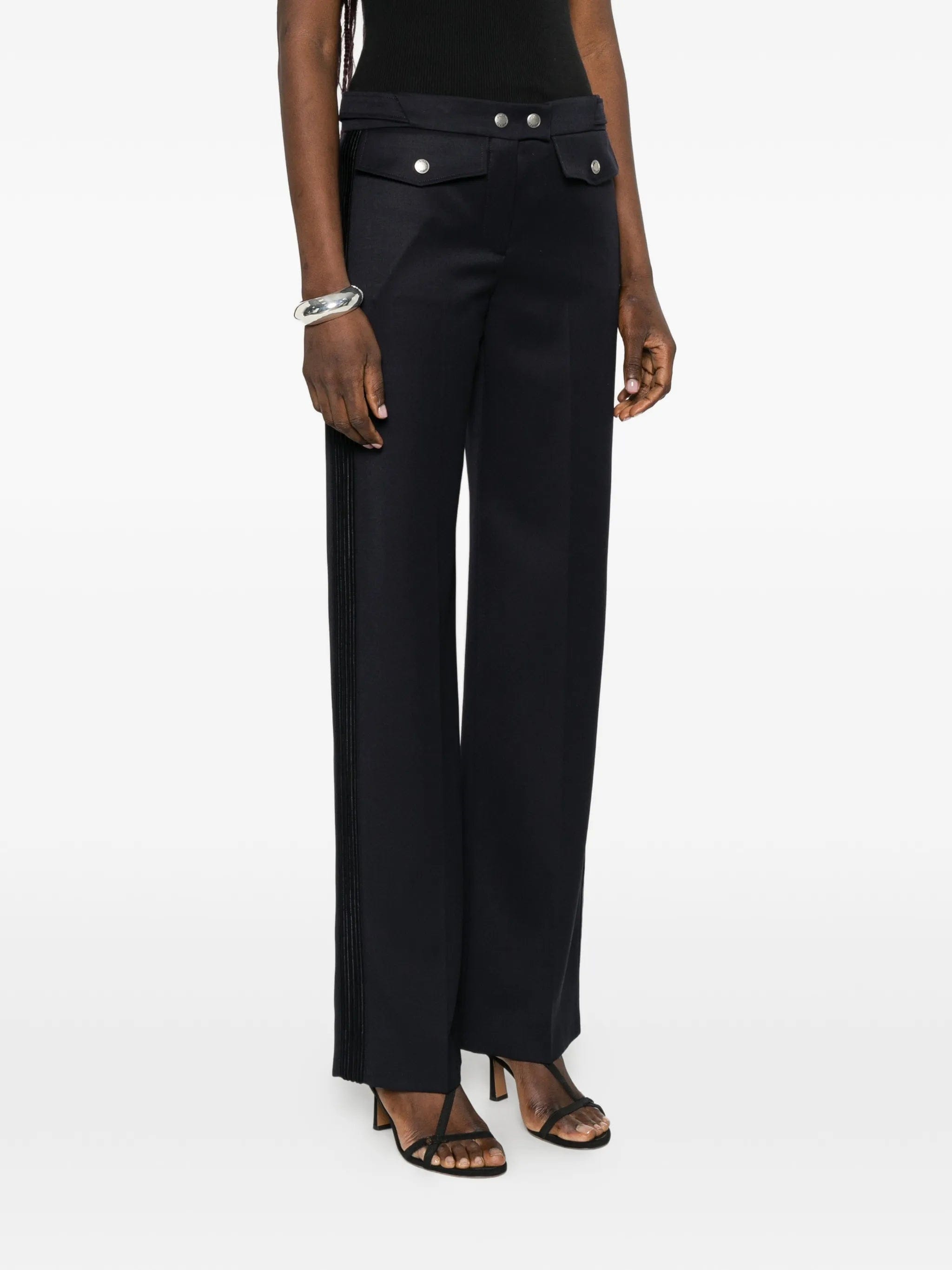 Alexander McQueen straight - leg buttoned trousers