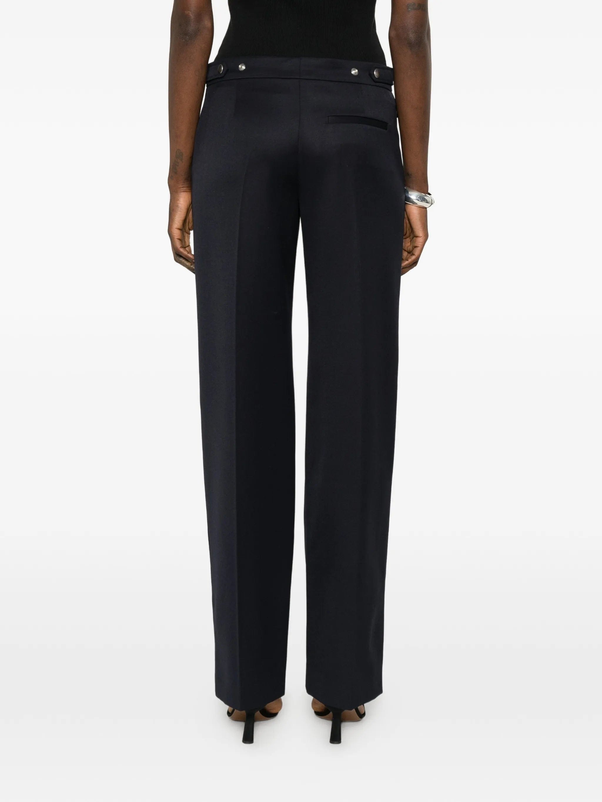 Alexander McQueen straight - leg buttoned trousers
