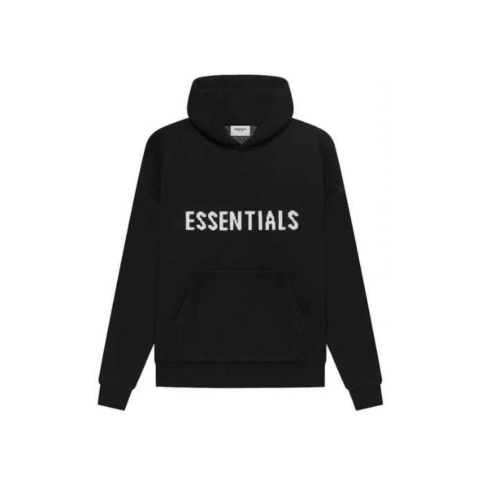 Fear of God Essentials Essentials Knit Hoodie Black