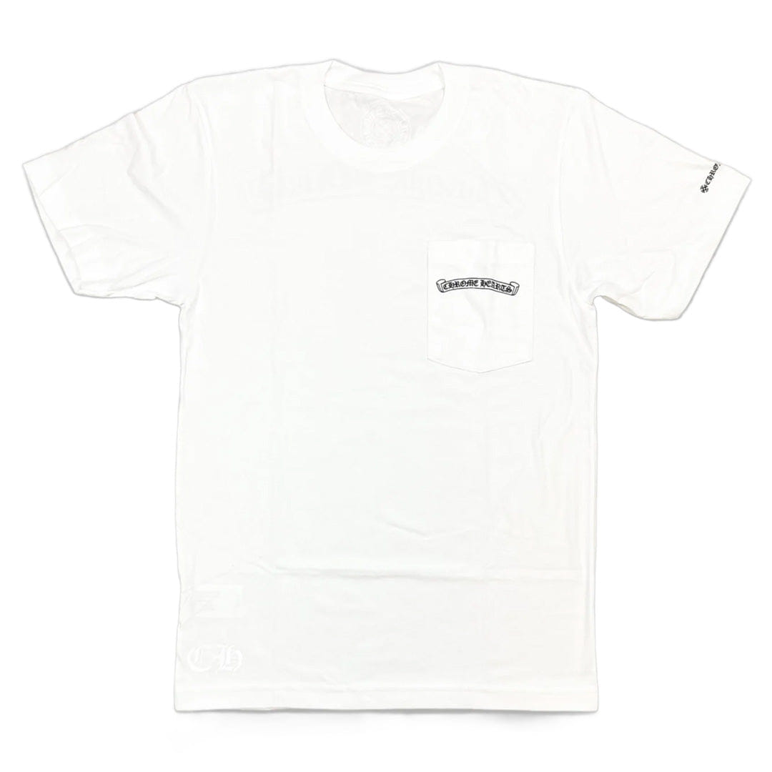 Chrome Hearts Scroll Logo T - Shirt White