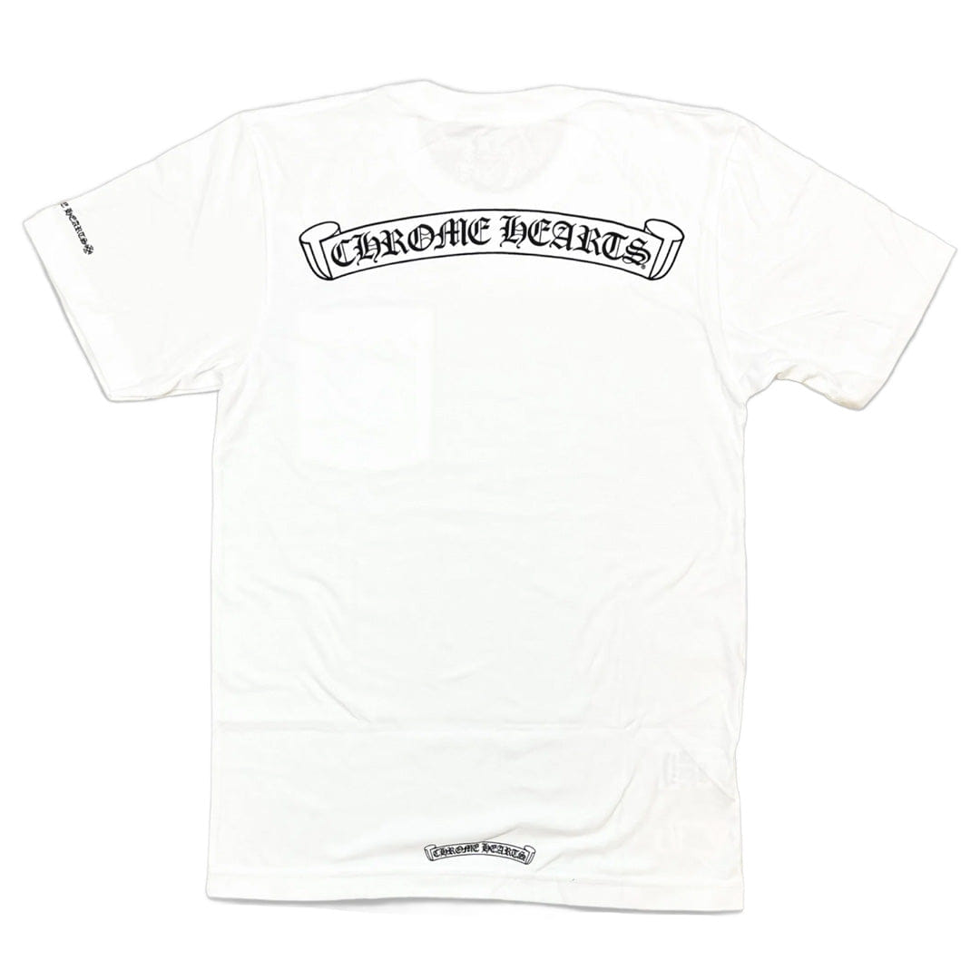 Chrome Hearts Scroll Logo T - Shirt White