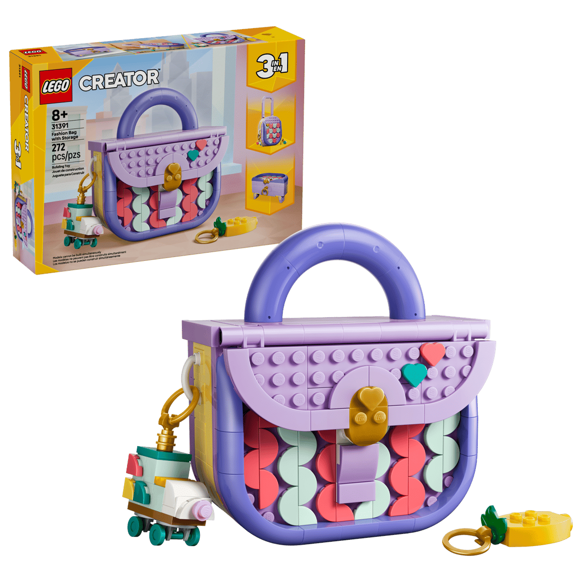 LEGO® Creator 3 - in - 1 Art Fashion Bag with Storage 31391