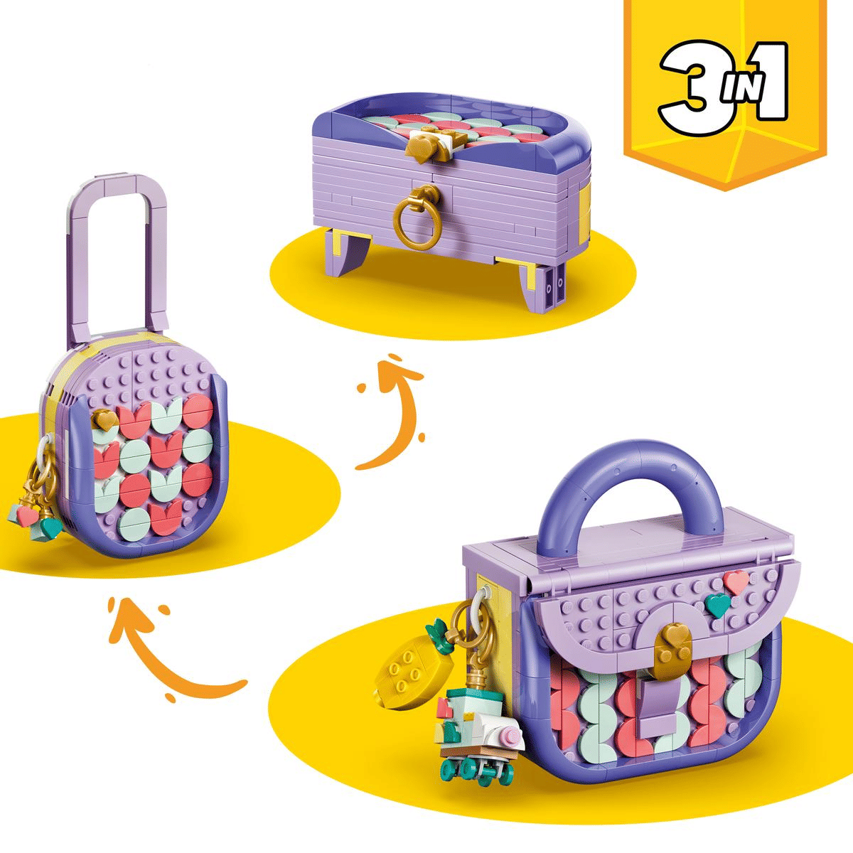 LEGO® Creator 3 - in - 1 Art Fashion Bag with Storage 31391