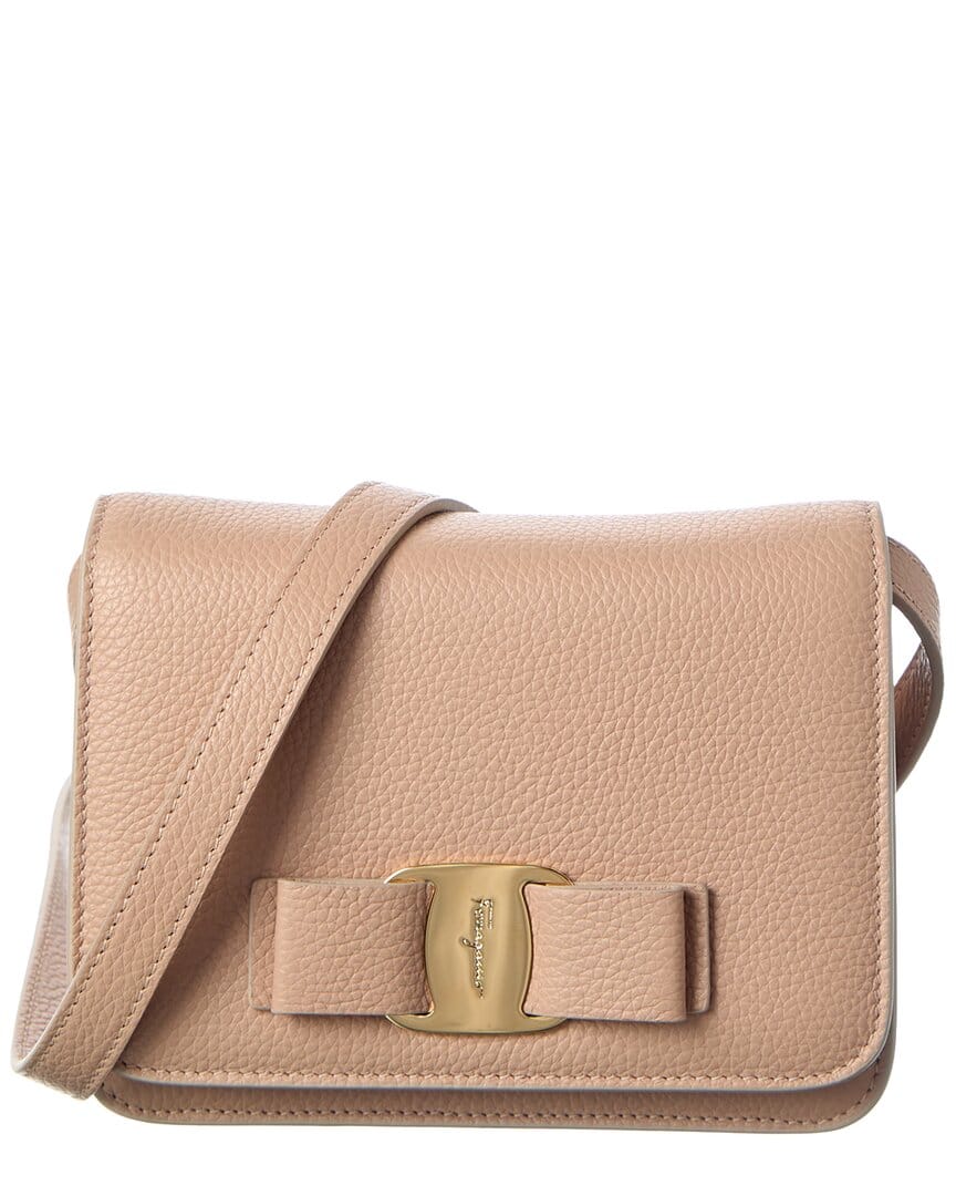 Ferragamo Vara Bow Leather Crossbody