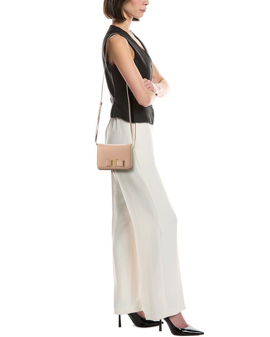Ferragamo Vara Bow Leather Crossbody