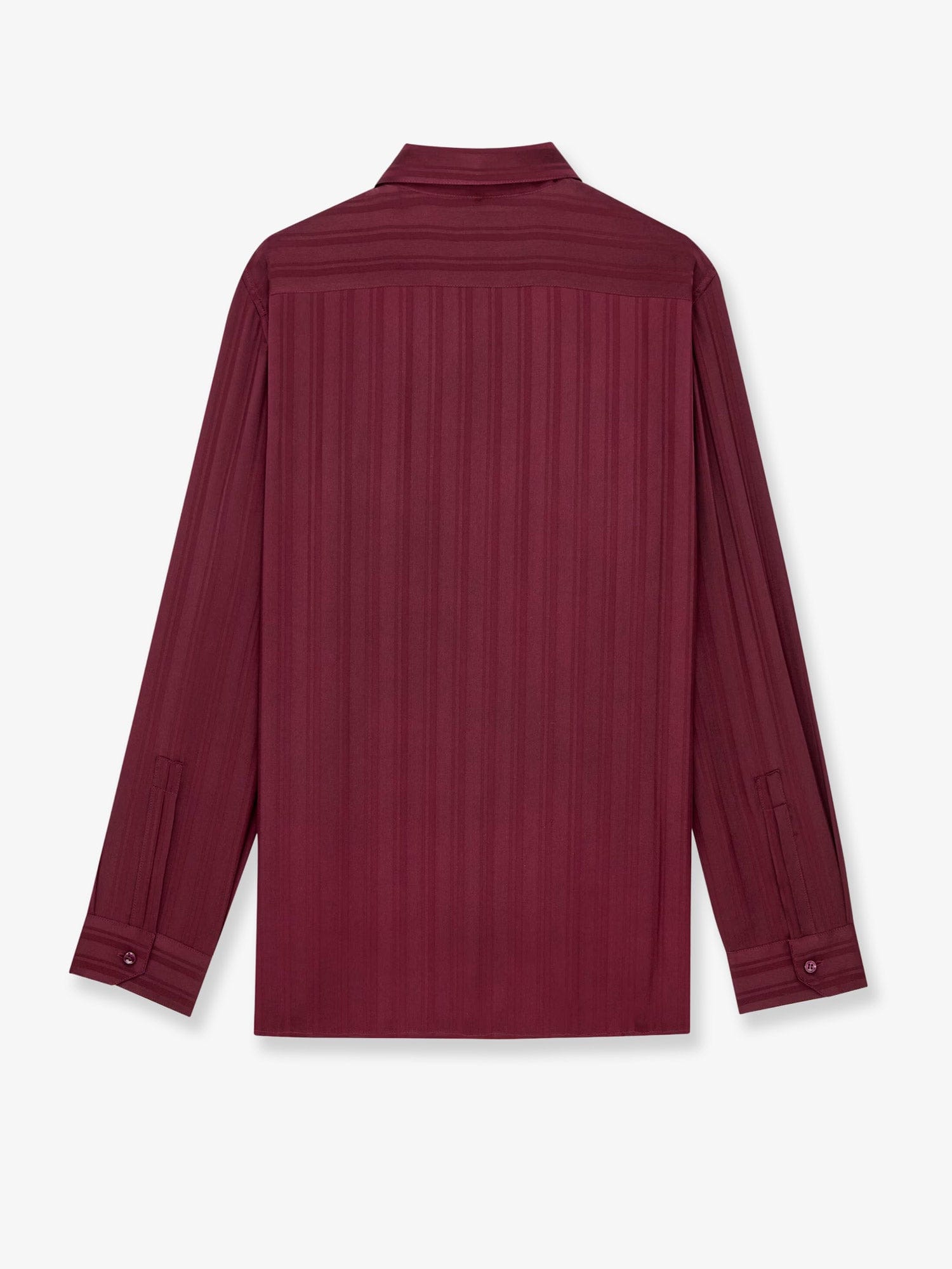Saint Laurent Cassandre Lavallière striped silk jacquard shirt