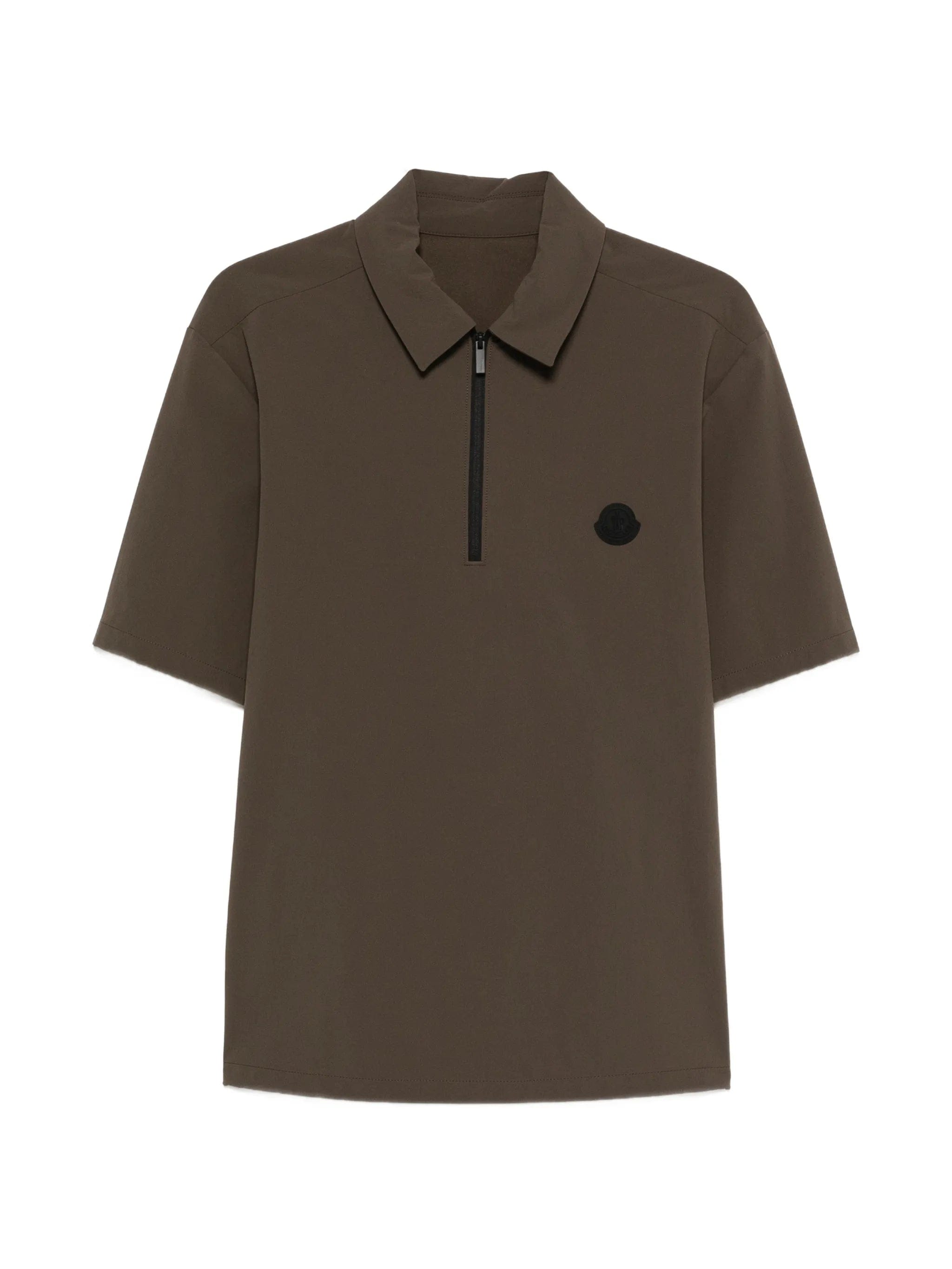 Moncler half - zip short - sleeve polo shirt