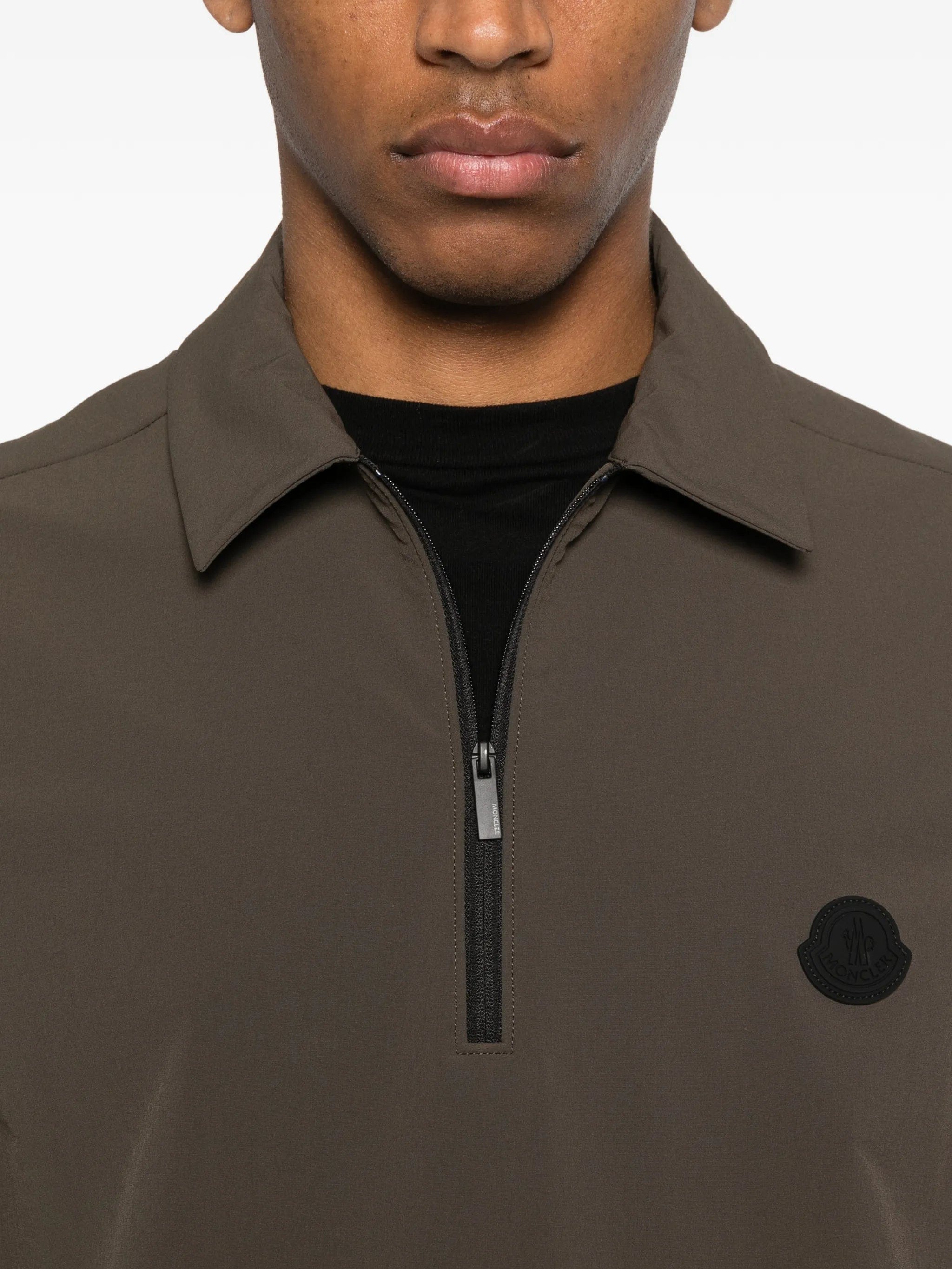 Moncler half - zip short - sleeve polo shirt