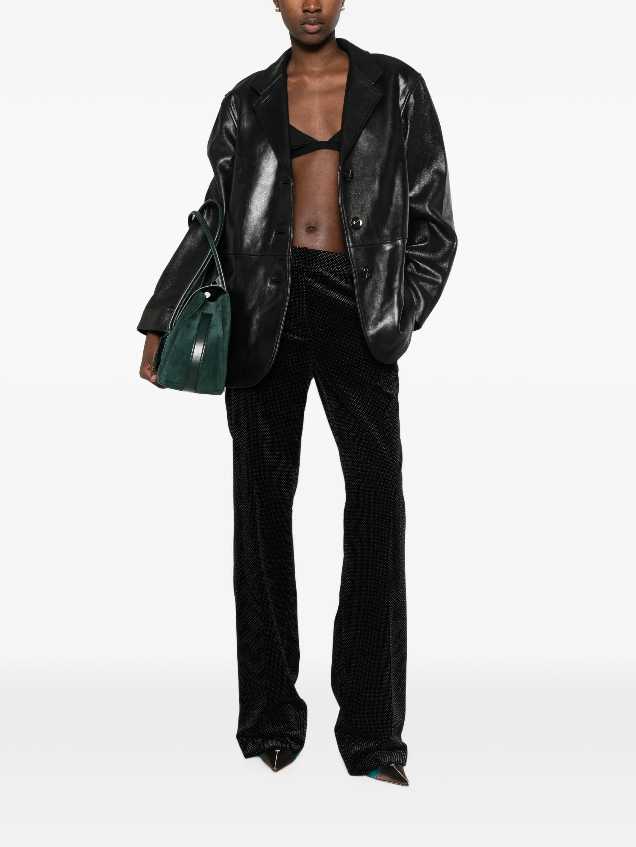TOM FORD polka - dot velvet trousers