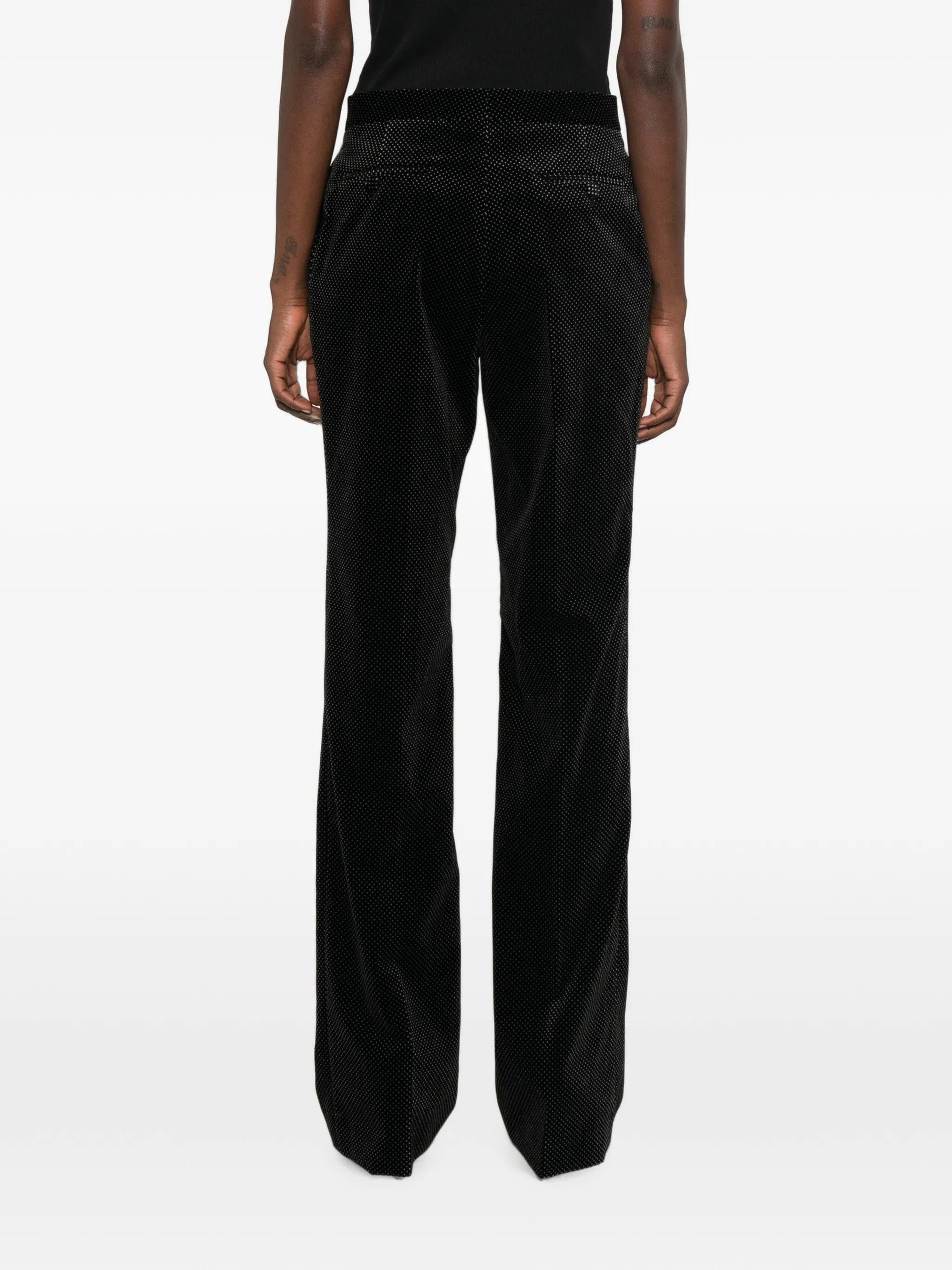 TOM FORD polka - dot velvet trousers