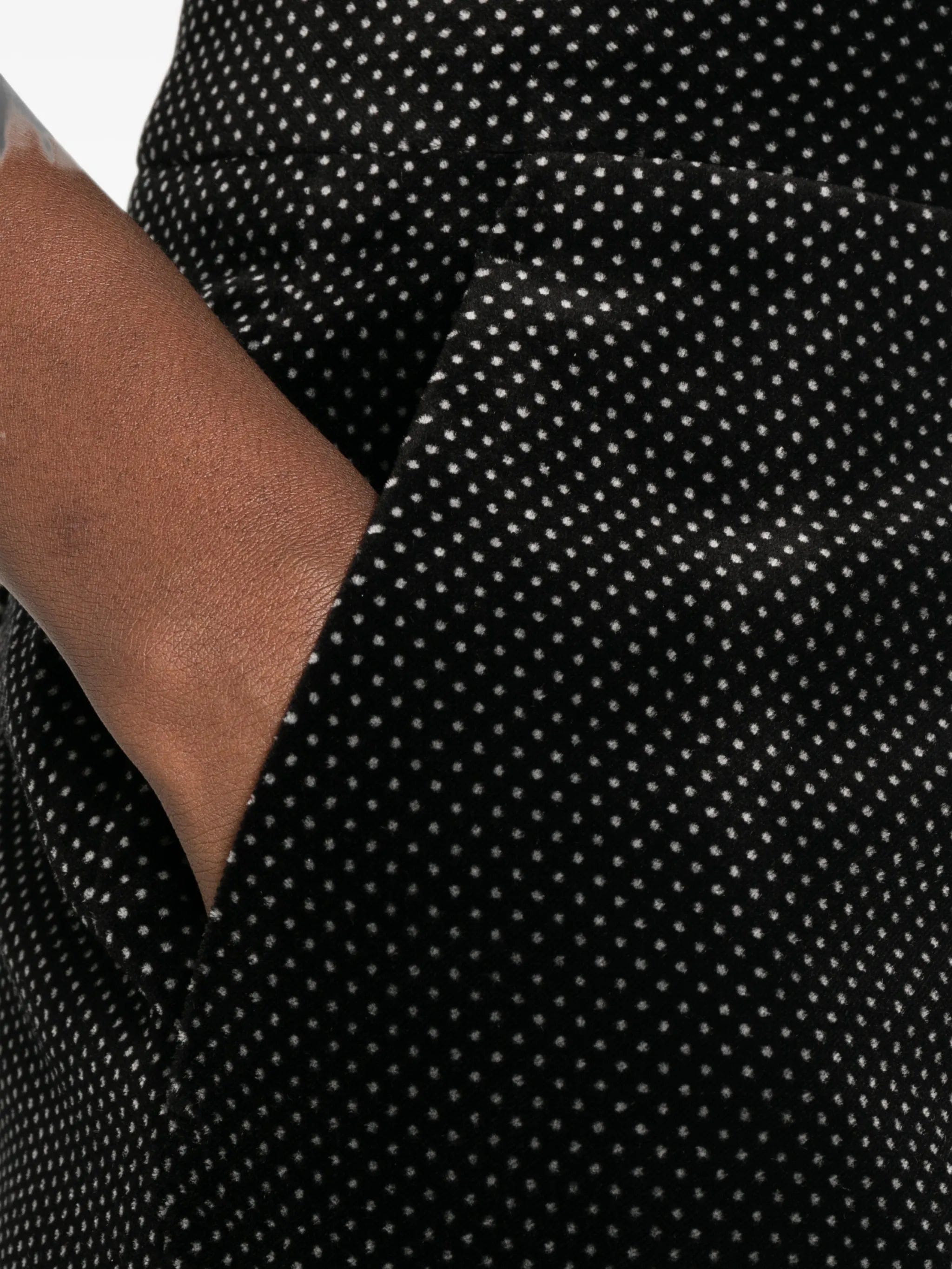 TOM FORD polka - dot velvet trousers
