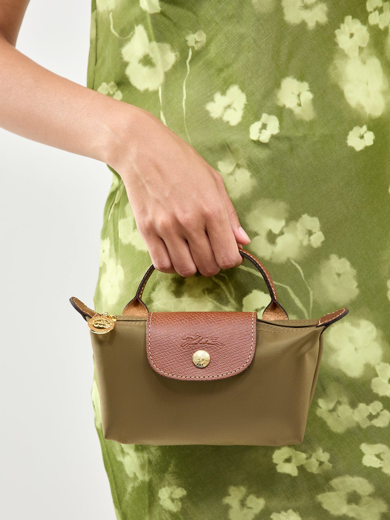 Longchamp Le Pliage Original Pouch Green