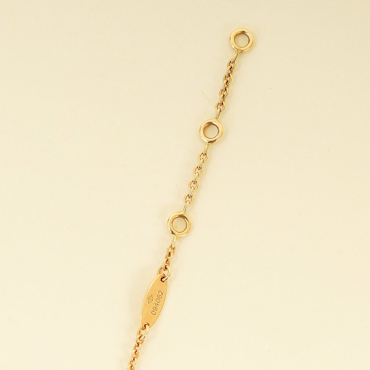 Christian Dior 18K Yellow Gold MOP Diamond Rose Des Vents Bracelet