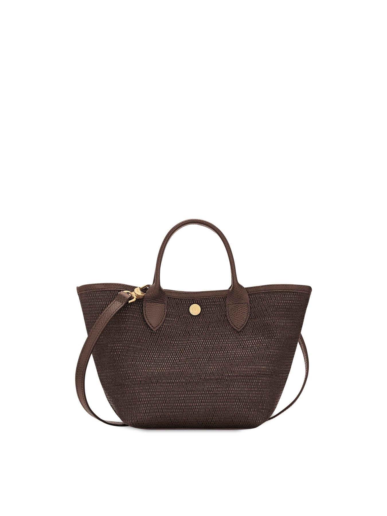 Longchamp Le Panier Pliage Basket Bag Small Brown
