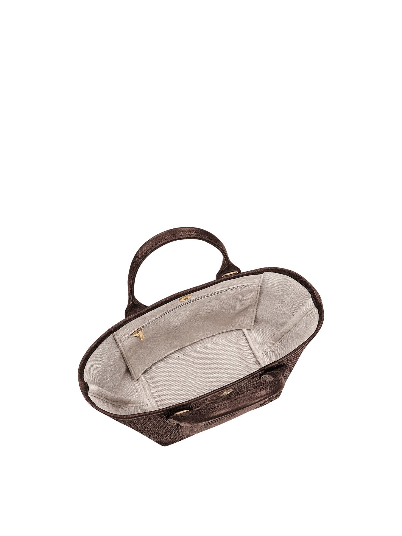 Longchamp Le Panier Pliage Basket Bag Small Brown