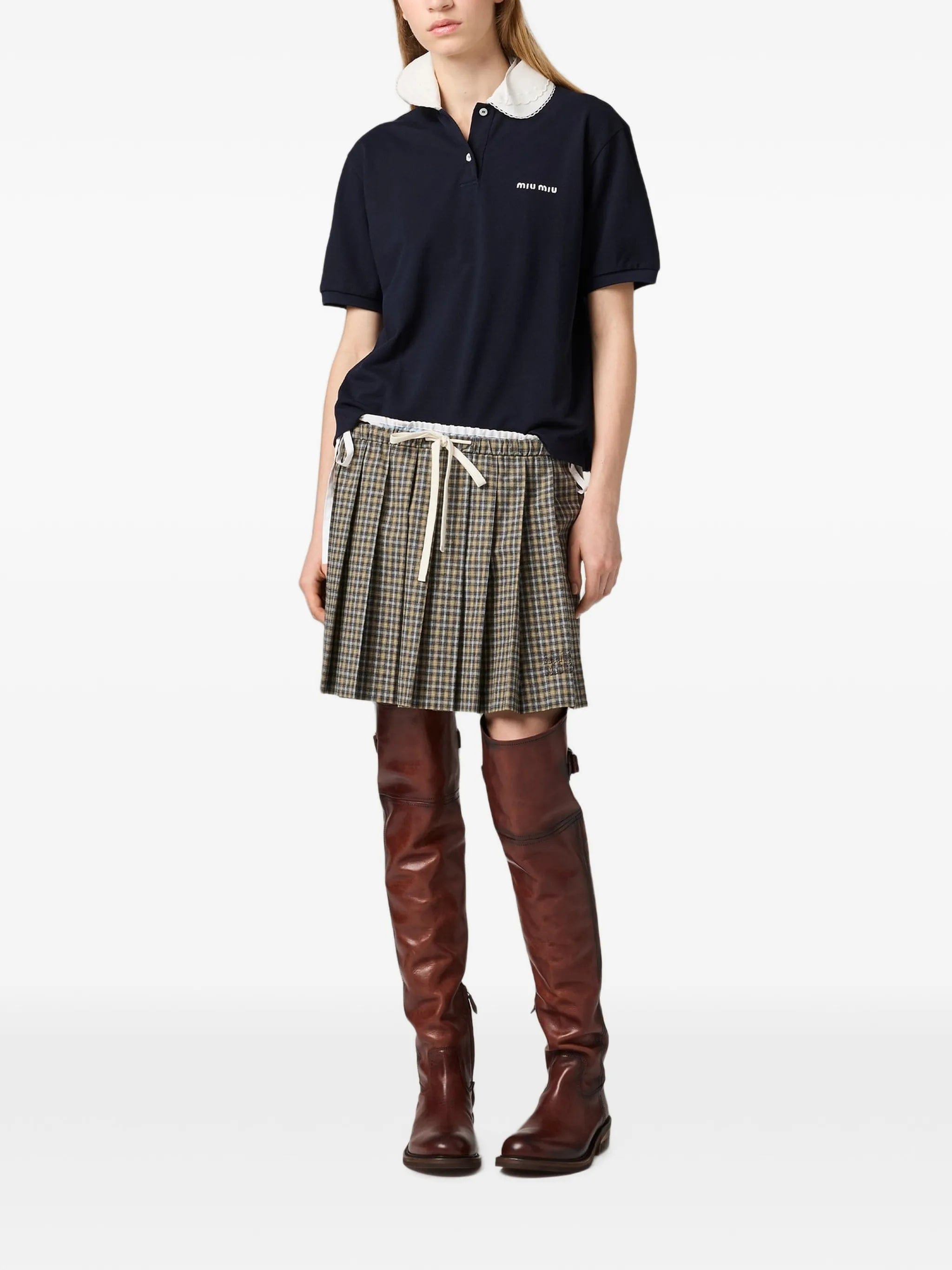 Miu Miu piqué polo shirt