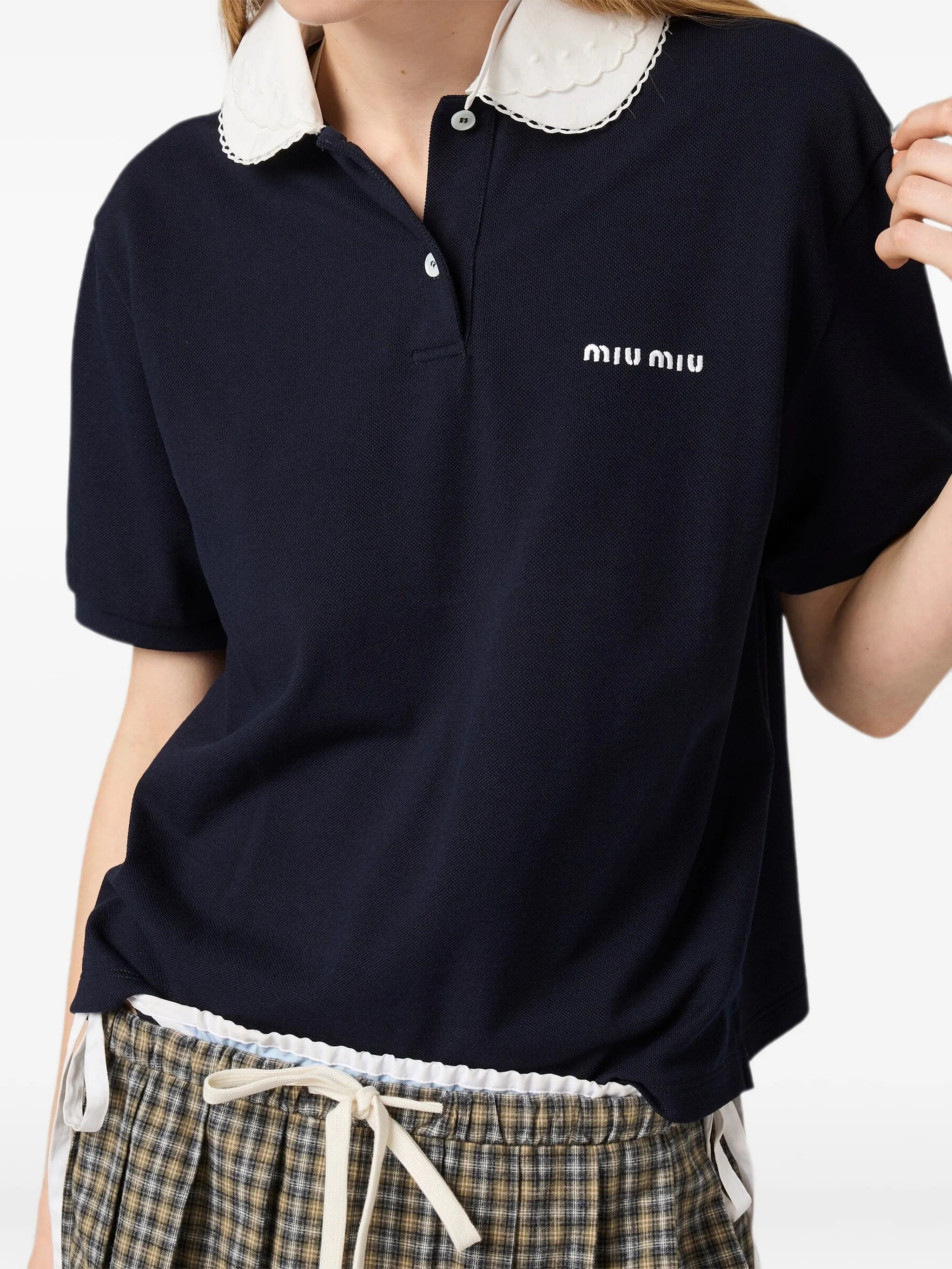 Miu Miu piqué polo shirt