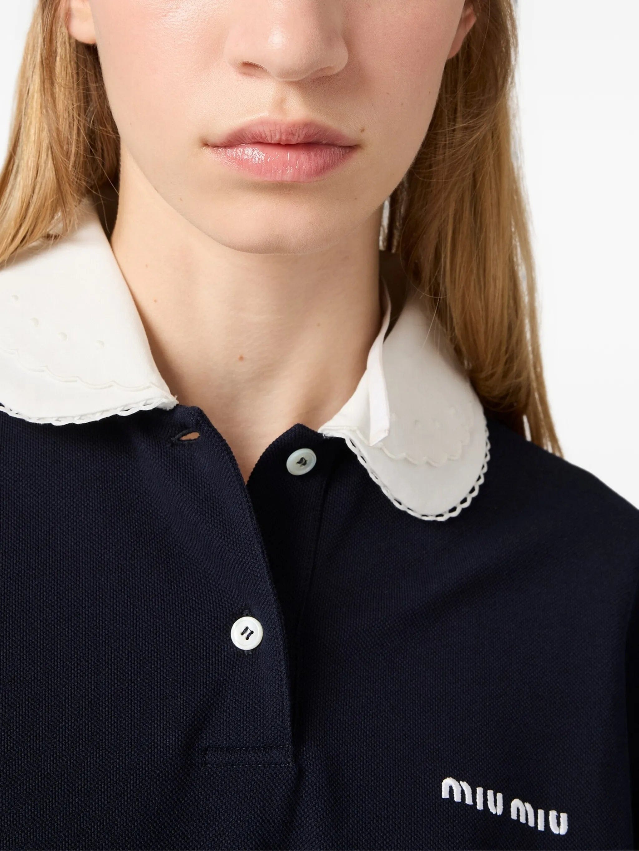 Miu Miu piqué polo shirt