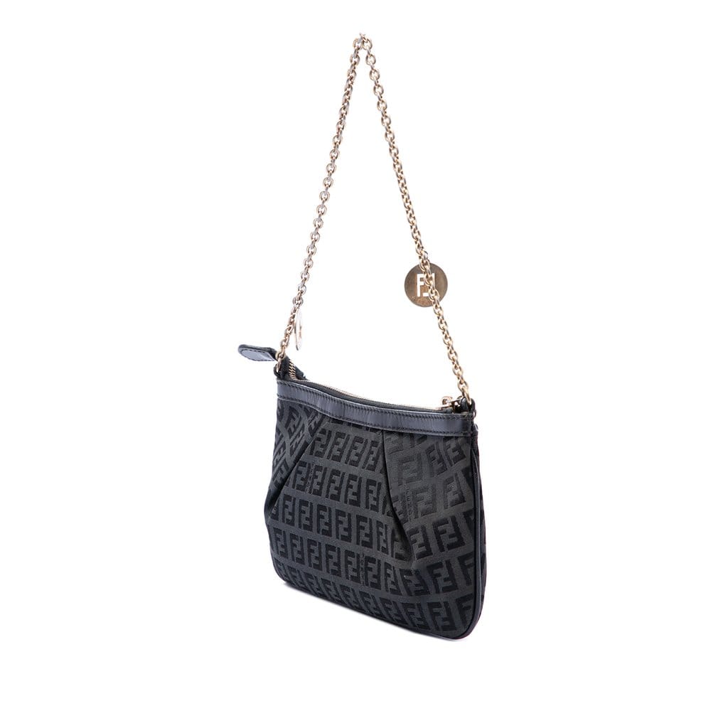 Fendi Zucchino Canvas Chain Pochette
