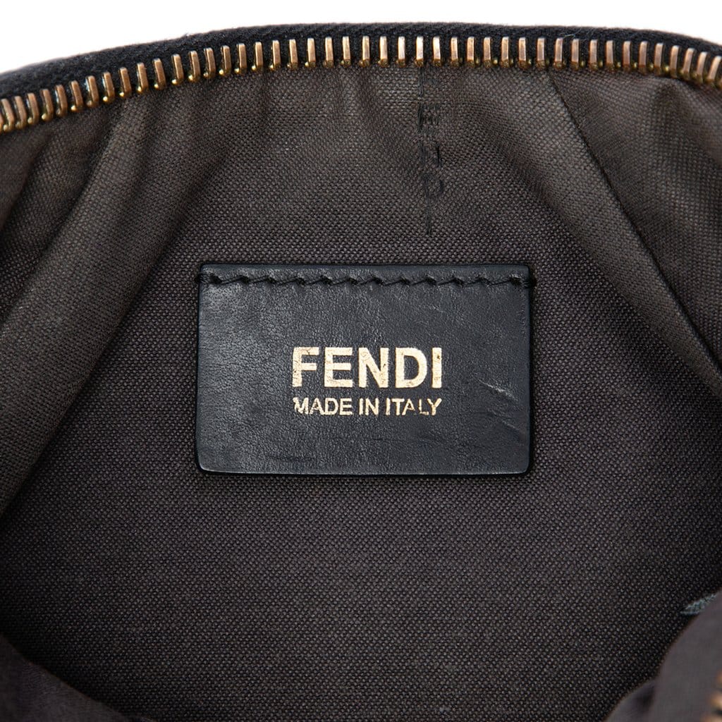 Fendi Zucchino Canvas Chain Pochette