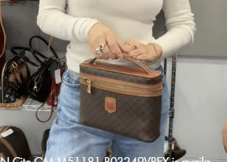 Celine Macadam Vanity PVC Brown B0325K7SN4