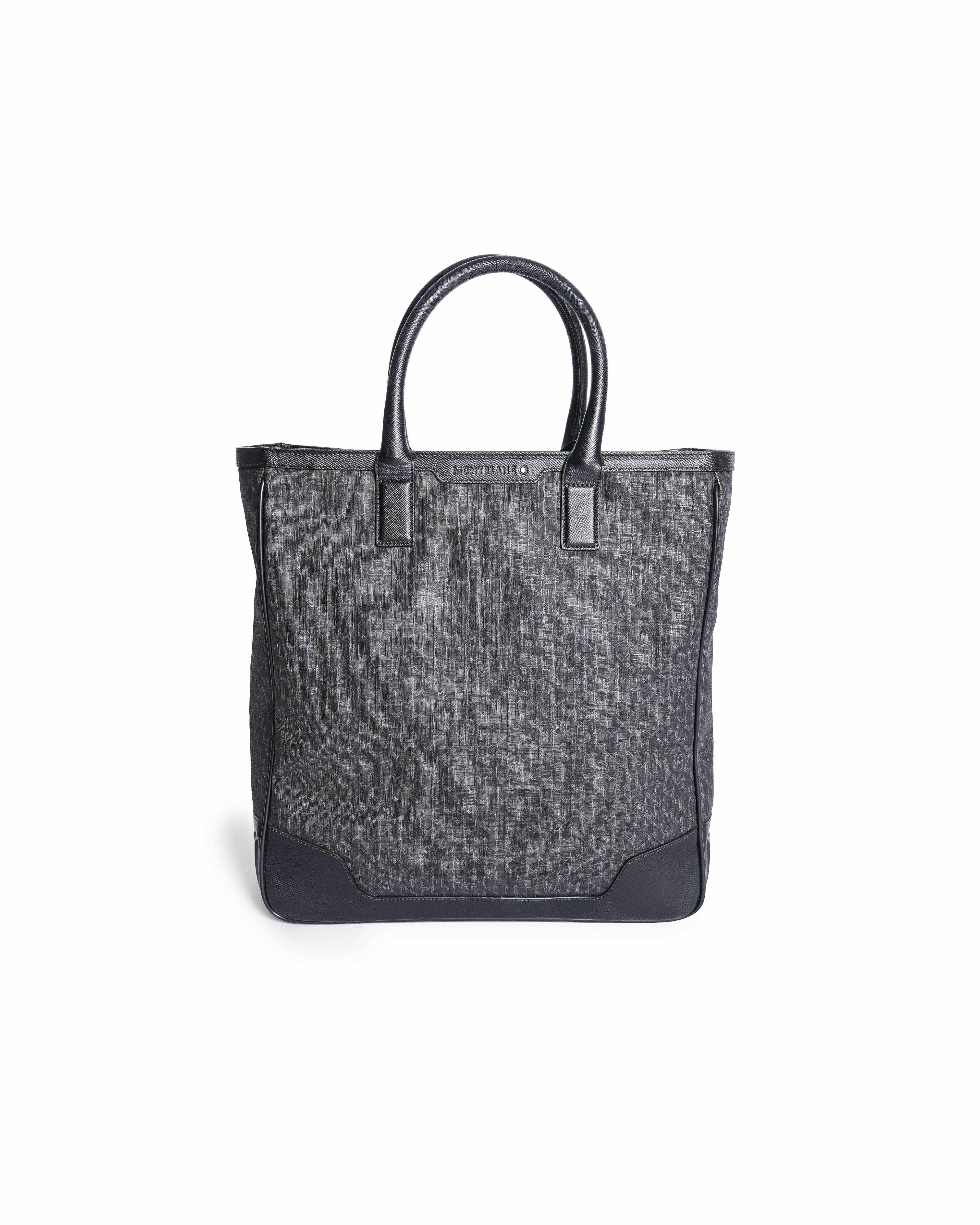 Montblanc Nightflight Signature Pattern Coated Canvas Tote Bag