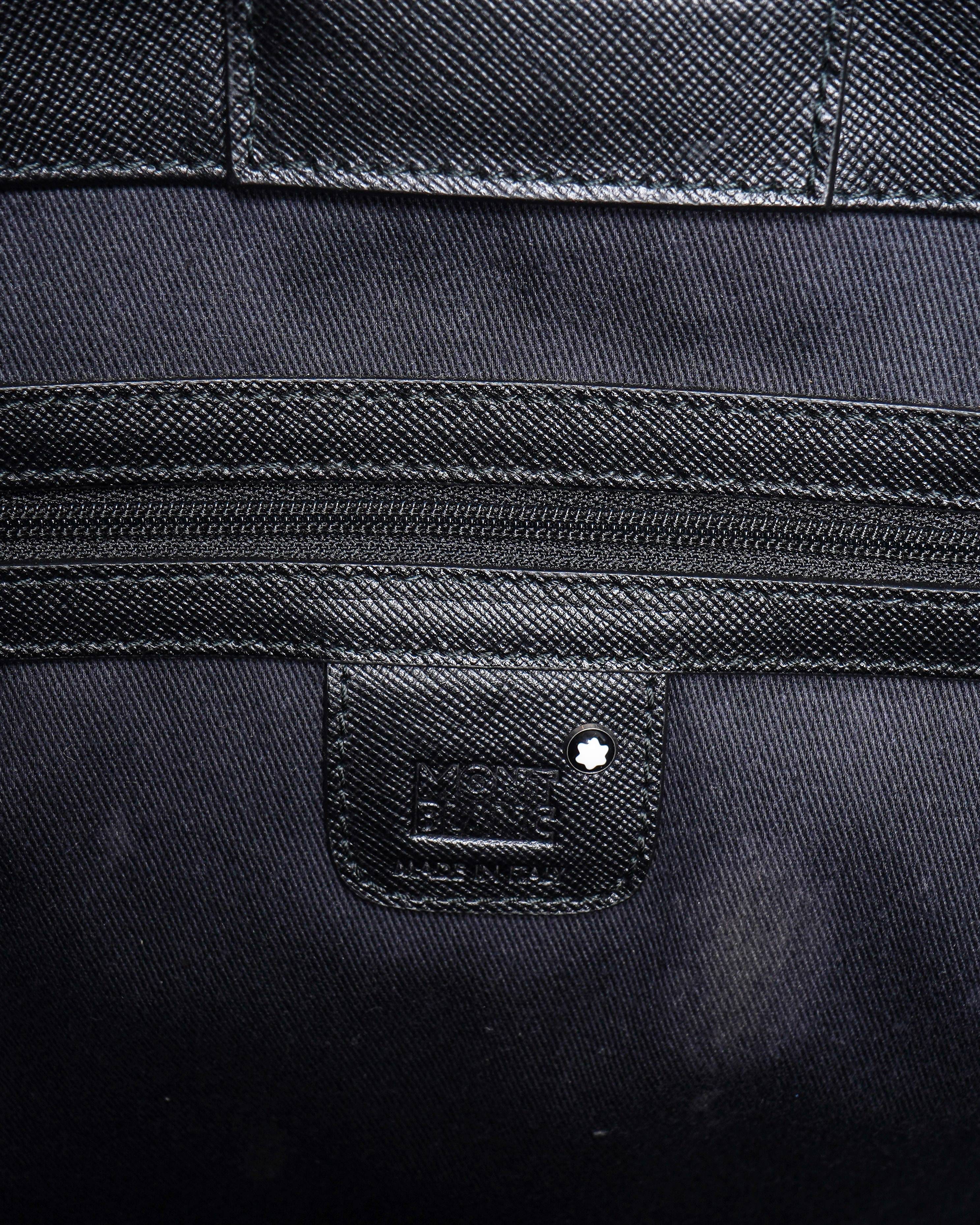 Montblanc Nightflight Signature Pattern Coated Canvas Tote Bag