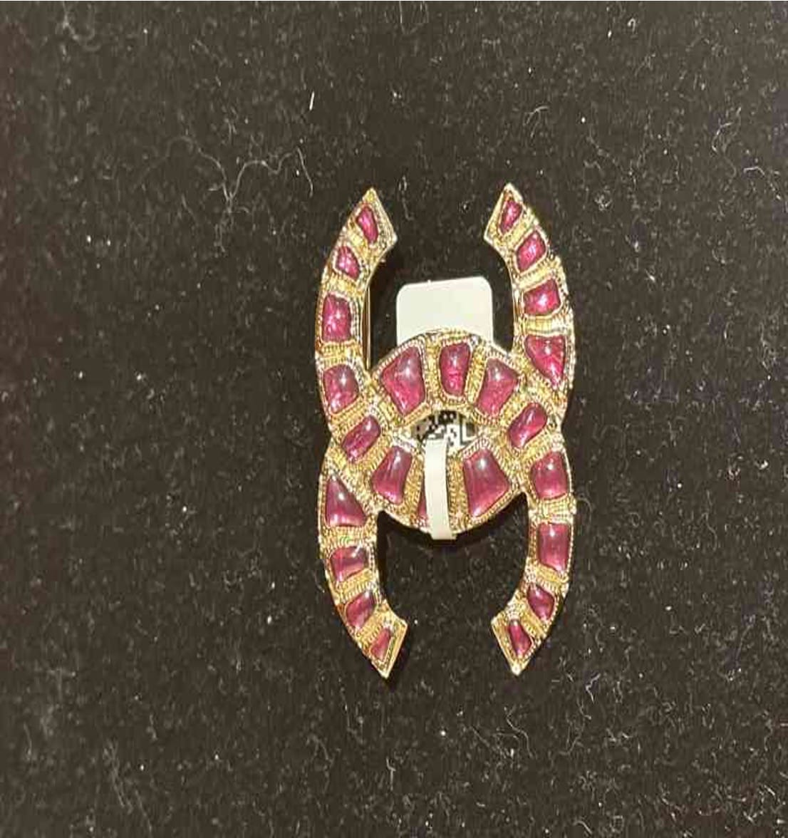 CHANEL 2019 Egyptian Purple Double C Brooch (Medium) NC605015