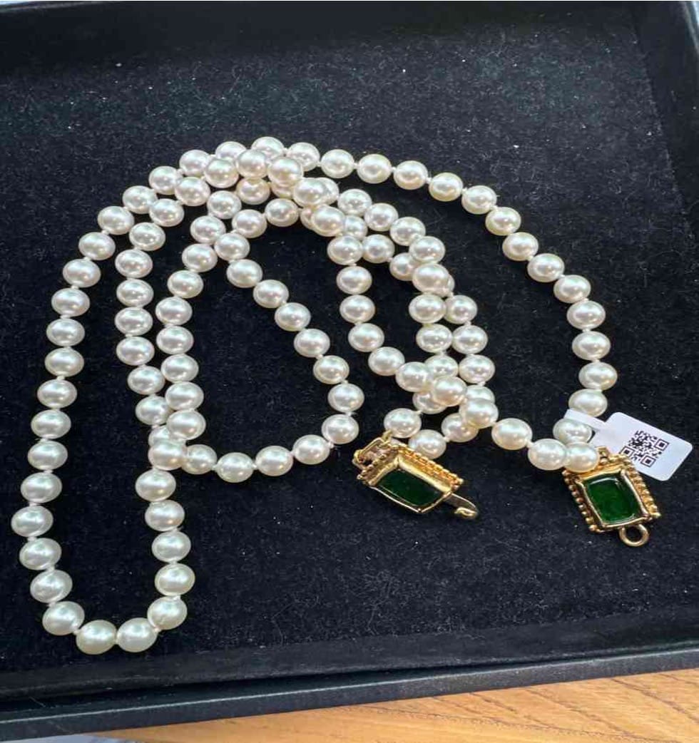 CHANEL double - layer pearl necklace LZ505292