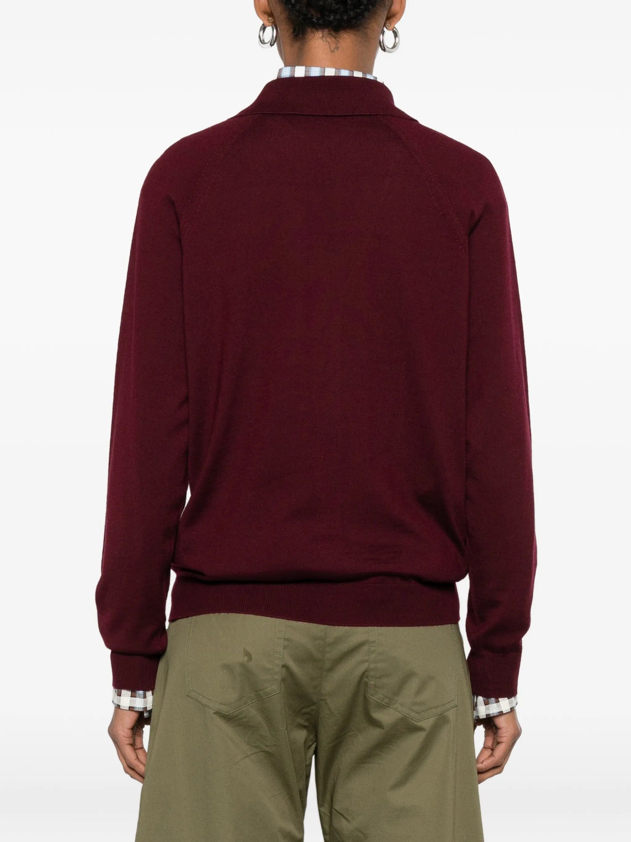 Miu Miu logo - embroidered cardigan