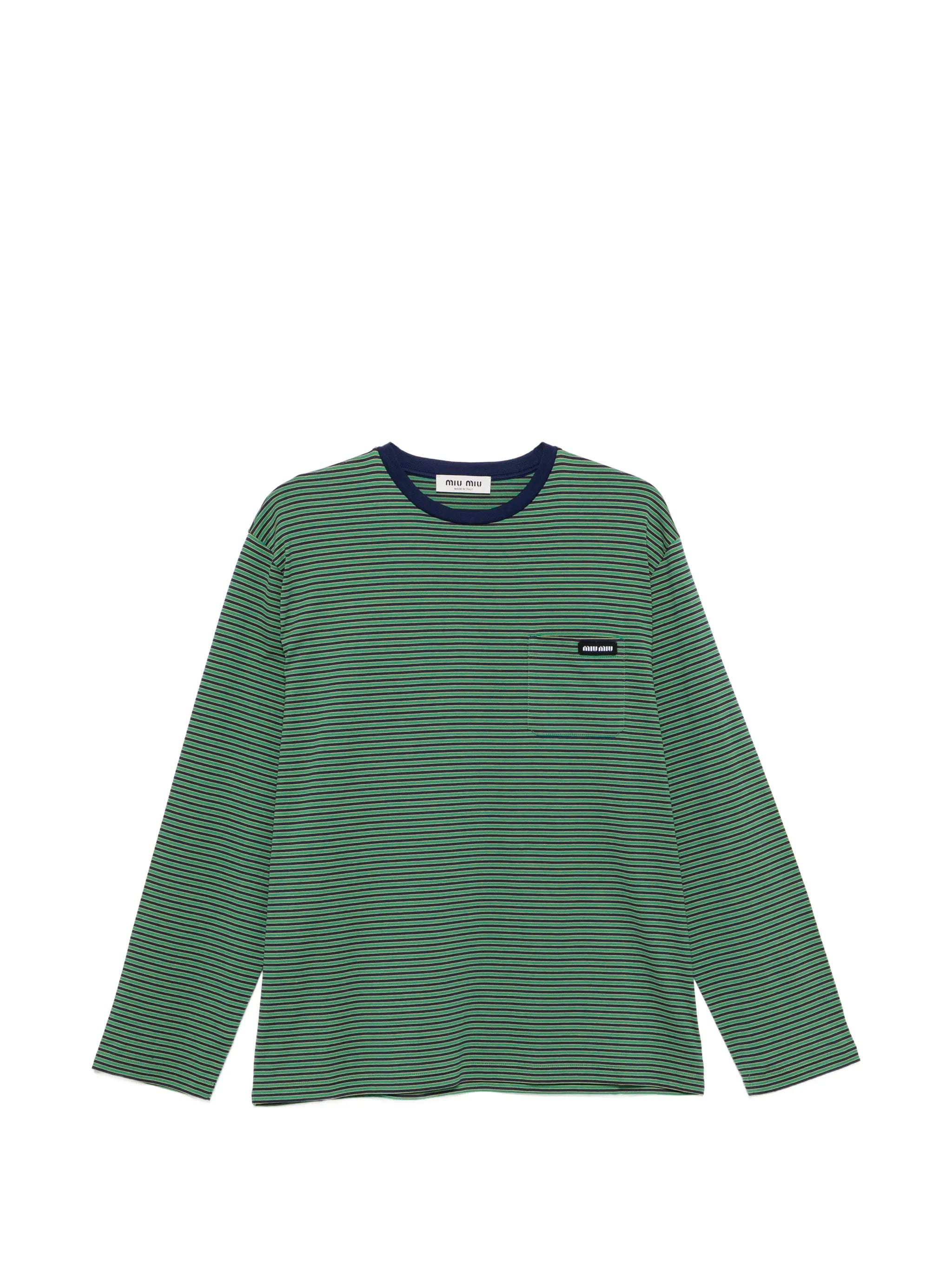 Miu Miu striped long - sleeve T - shirt