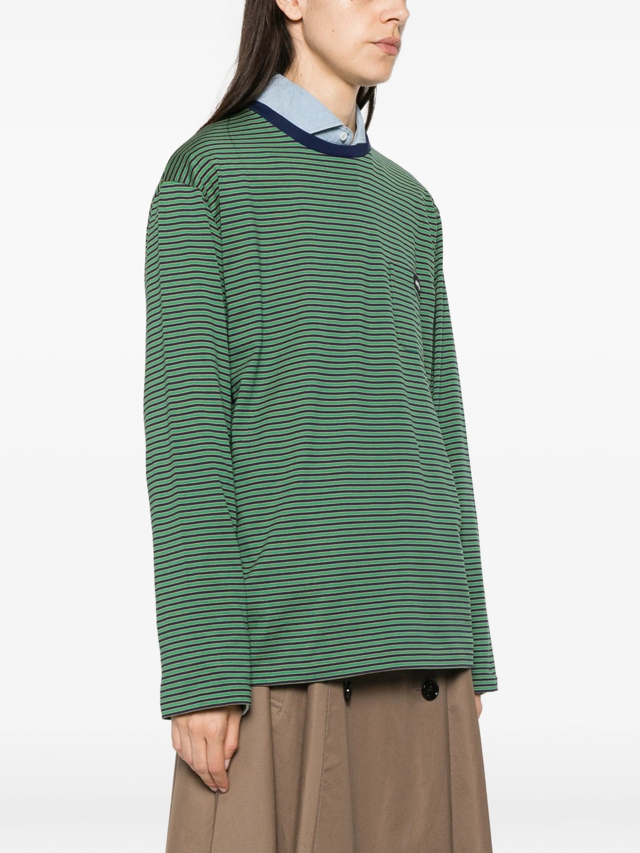 Miu Miu striped long - sleeve T - shirt